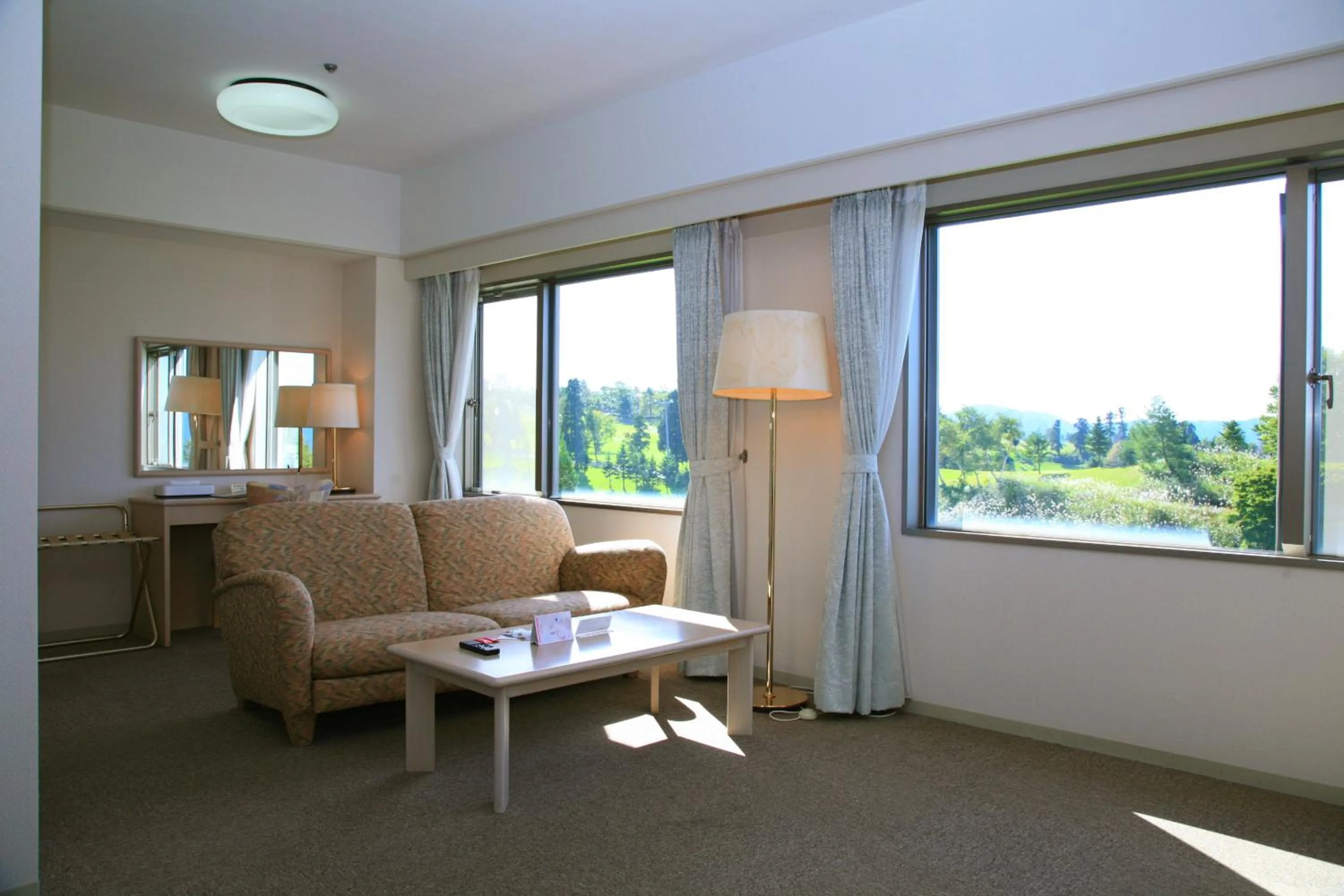 Seating area in Aomori Winery Hotel