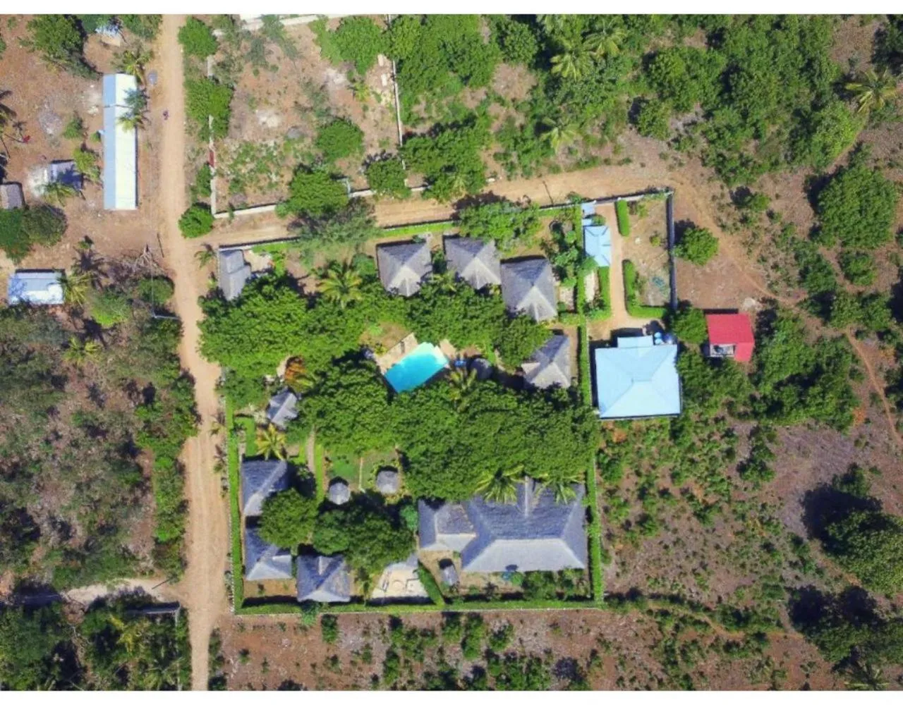 Bird's eye view in Eco Villas Watamu