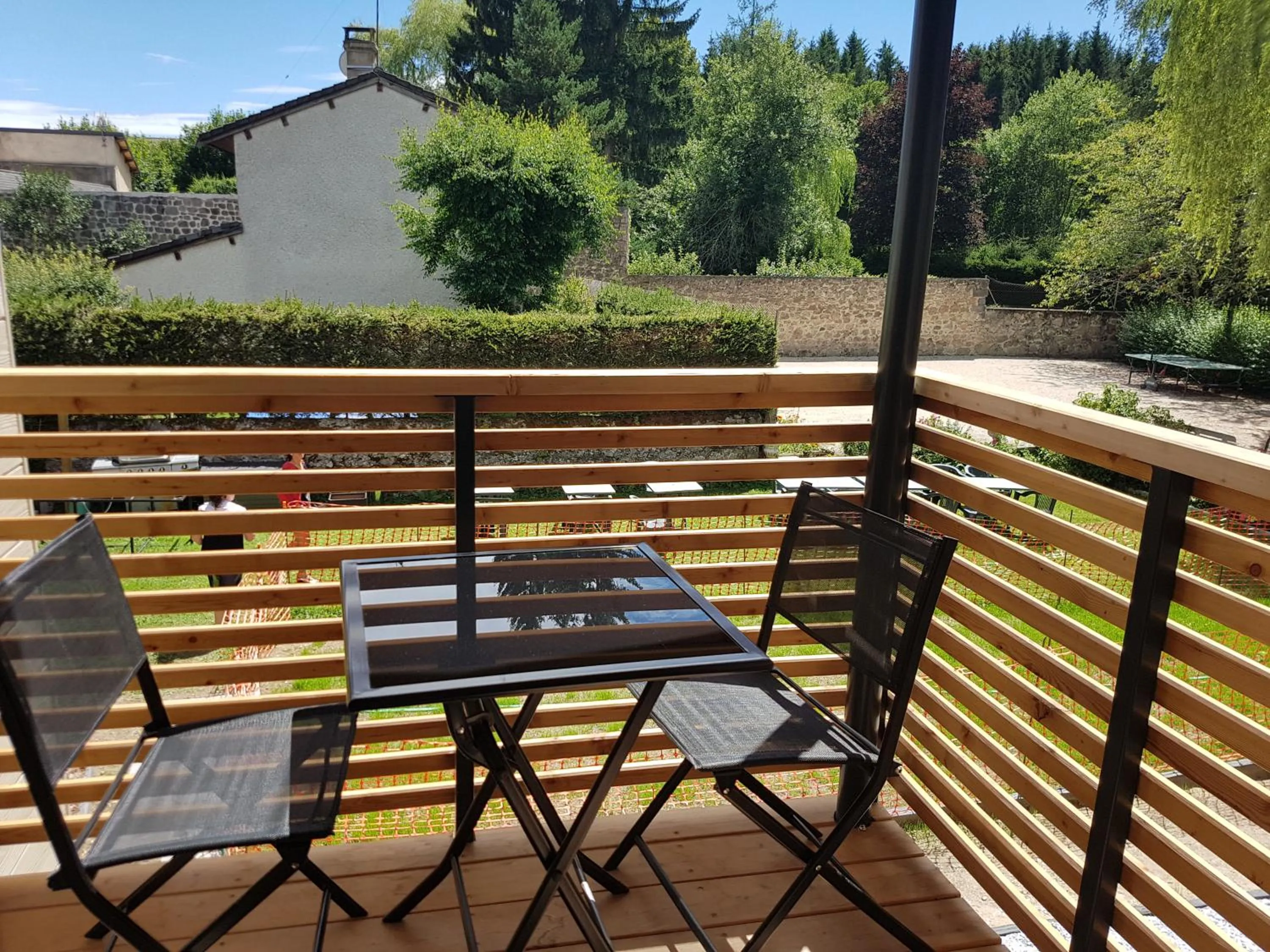 Patio in Logis SPA Hotel Restaurant De La Poste