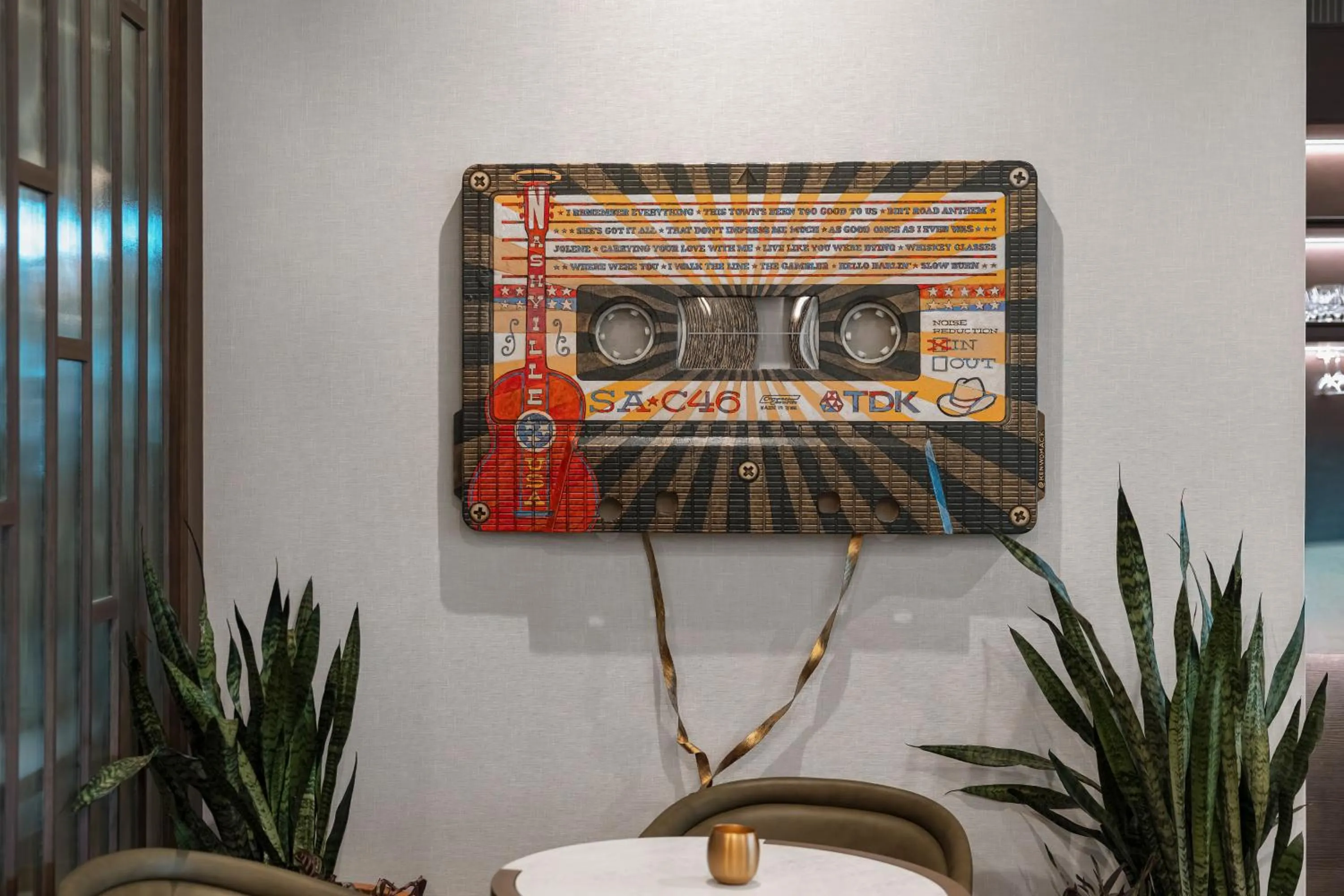 Decorative detail in Motto By Hilton Nashville Downtown