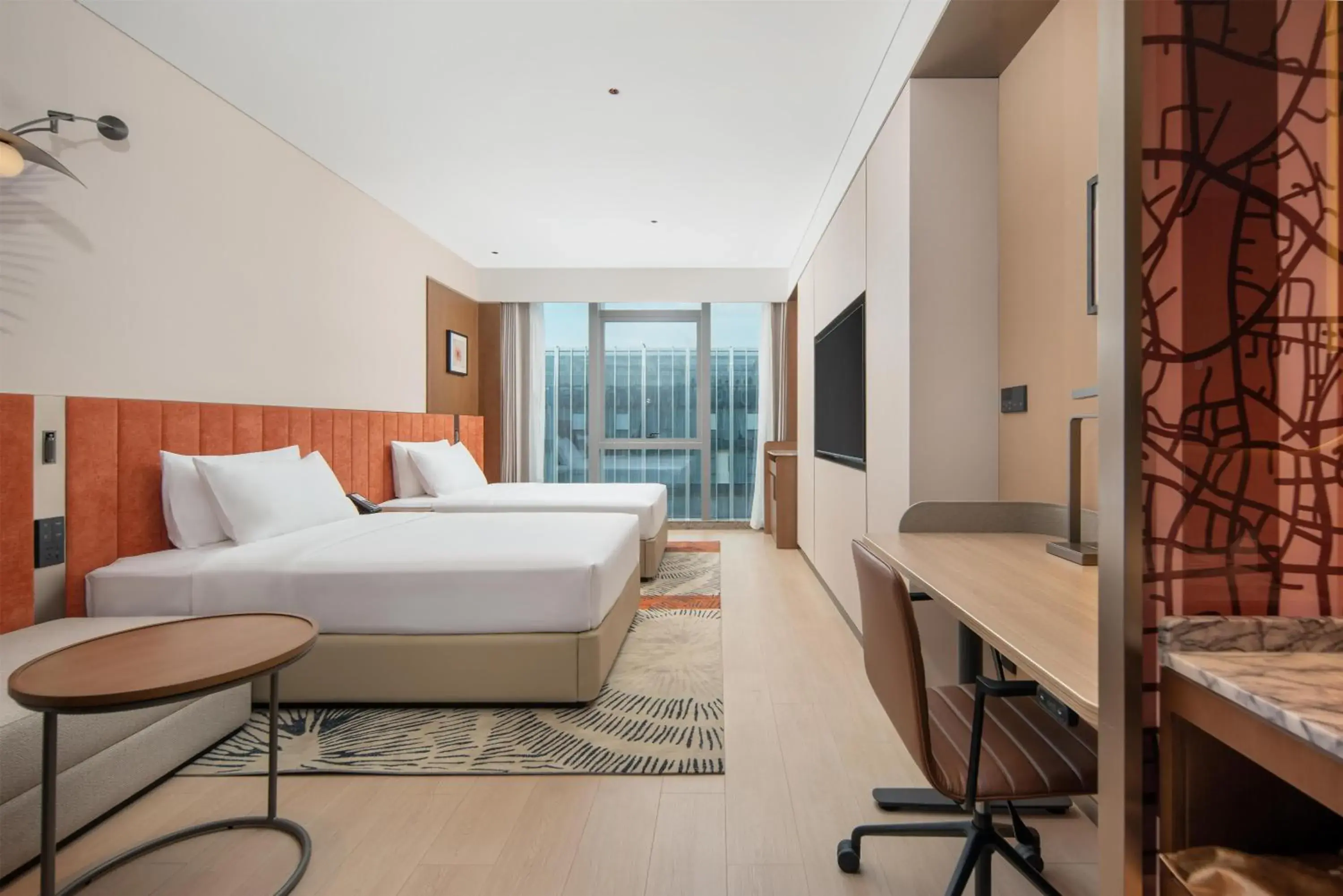 Twin Room in Hilton Garden Inn Wuhu Economic Tech Zone Twin Room in Hilton Garden Inn Wuhu Economic Tech Zone