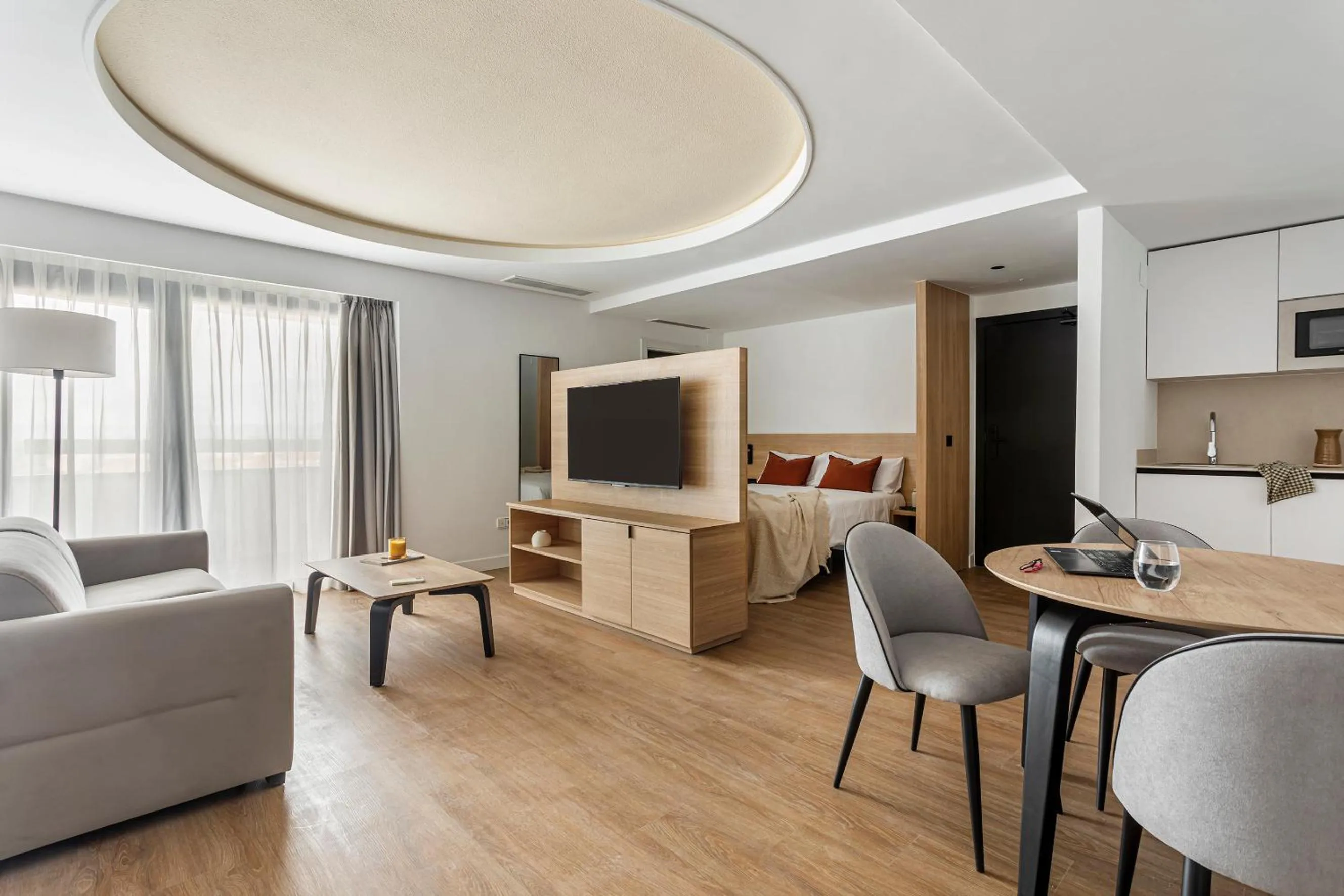 Living room, Bed in B48 Valencia Feria