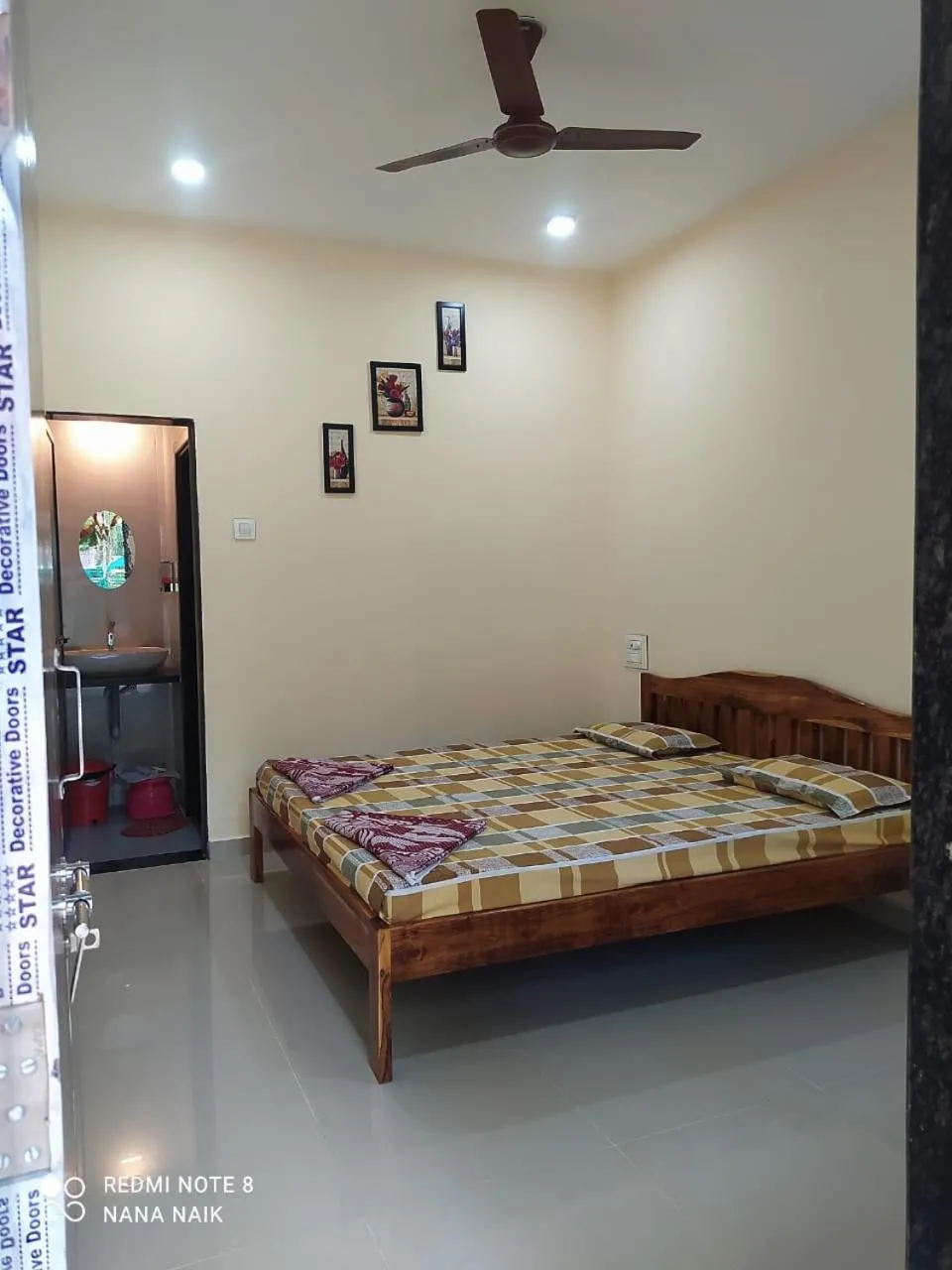 Bed in Sai Homestay Tarkarli