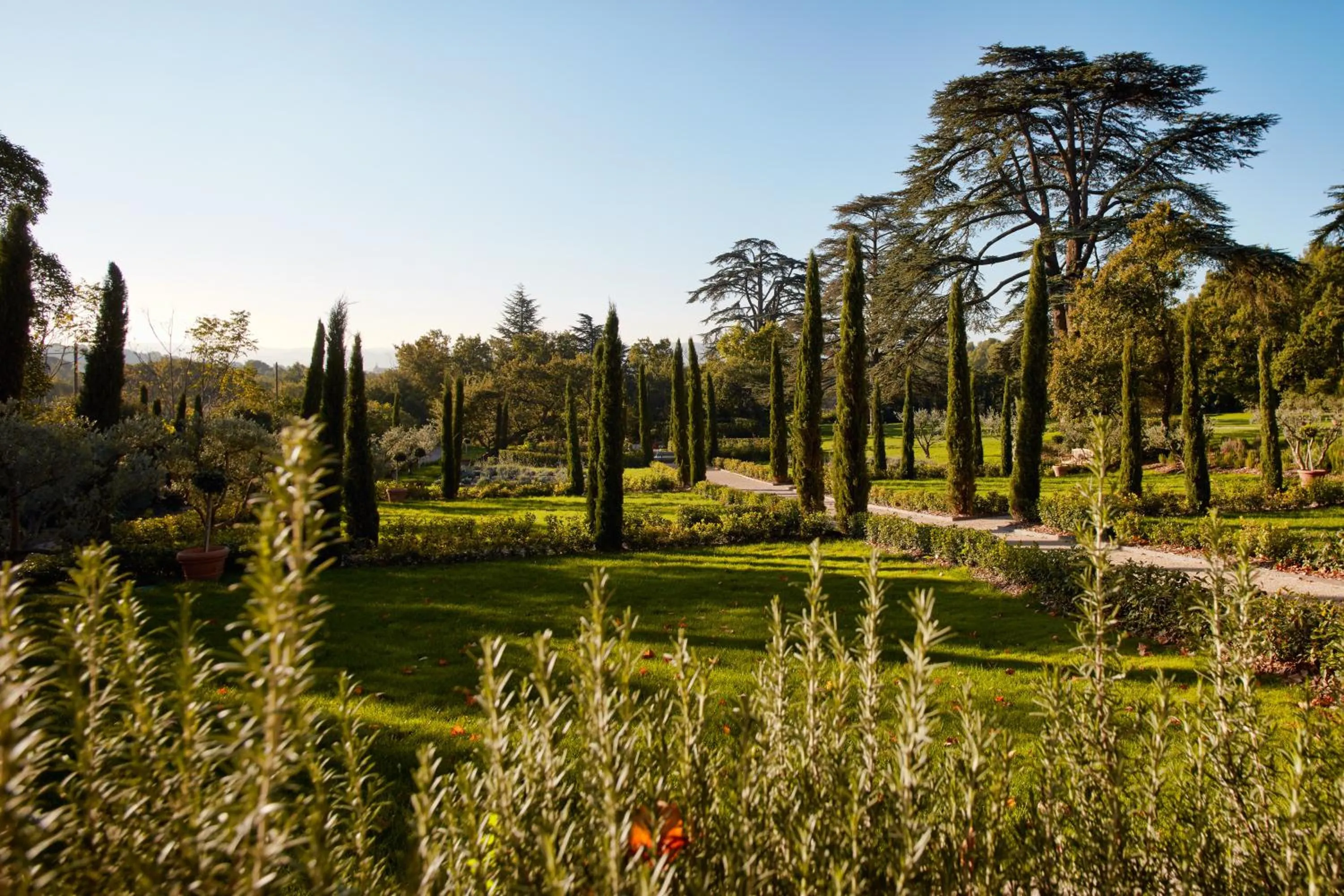 Garden view in Domaine de Fontenille