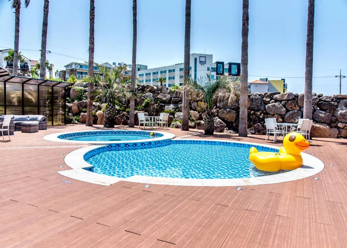 Swimming pool in Dyne Resort