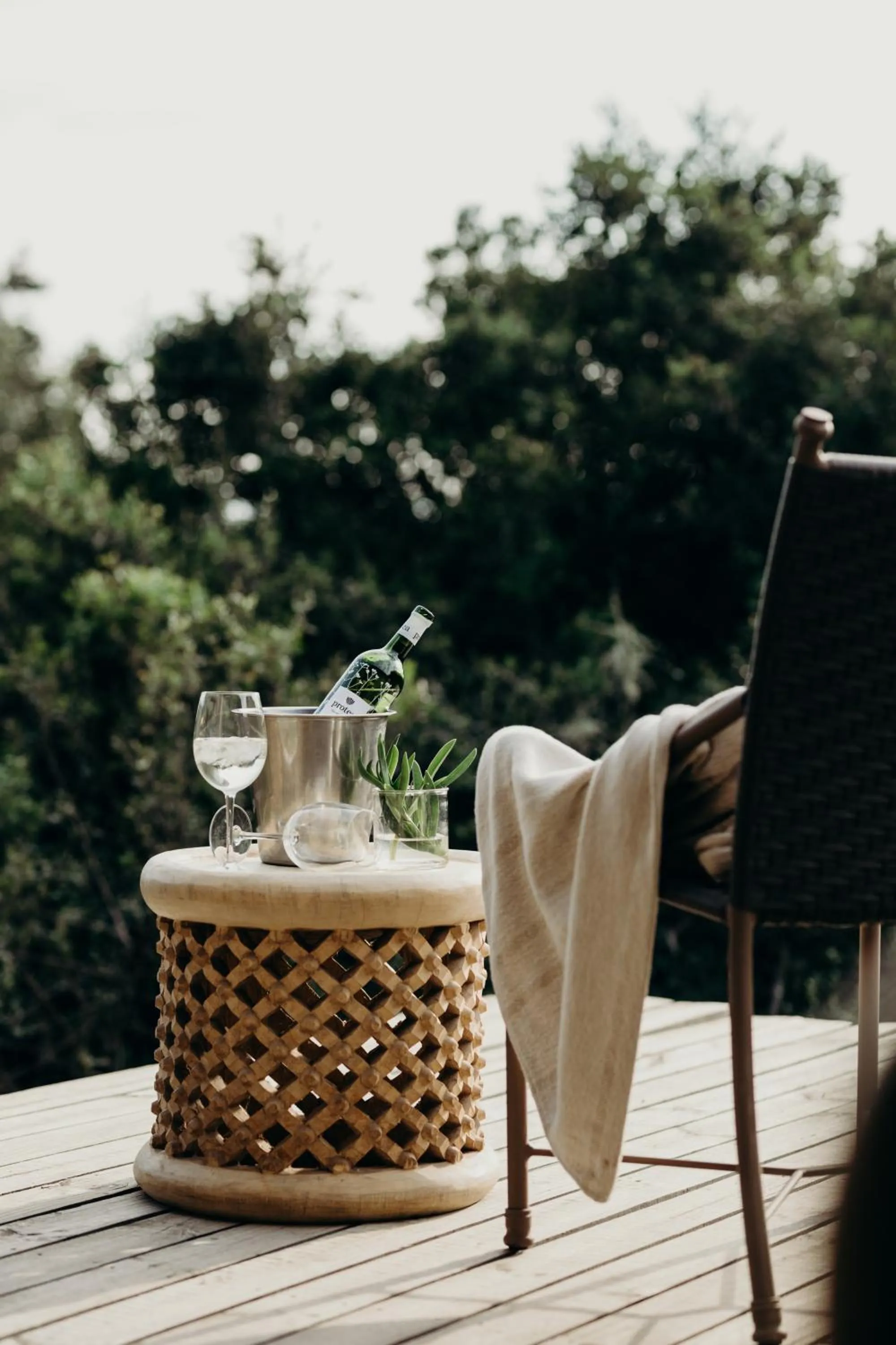 Patio in Bukela Game Lodge - Amakhala Game Reserve