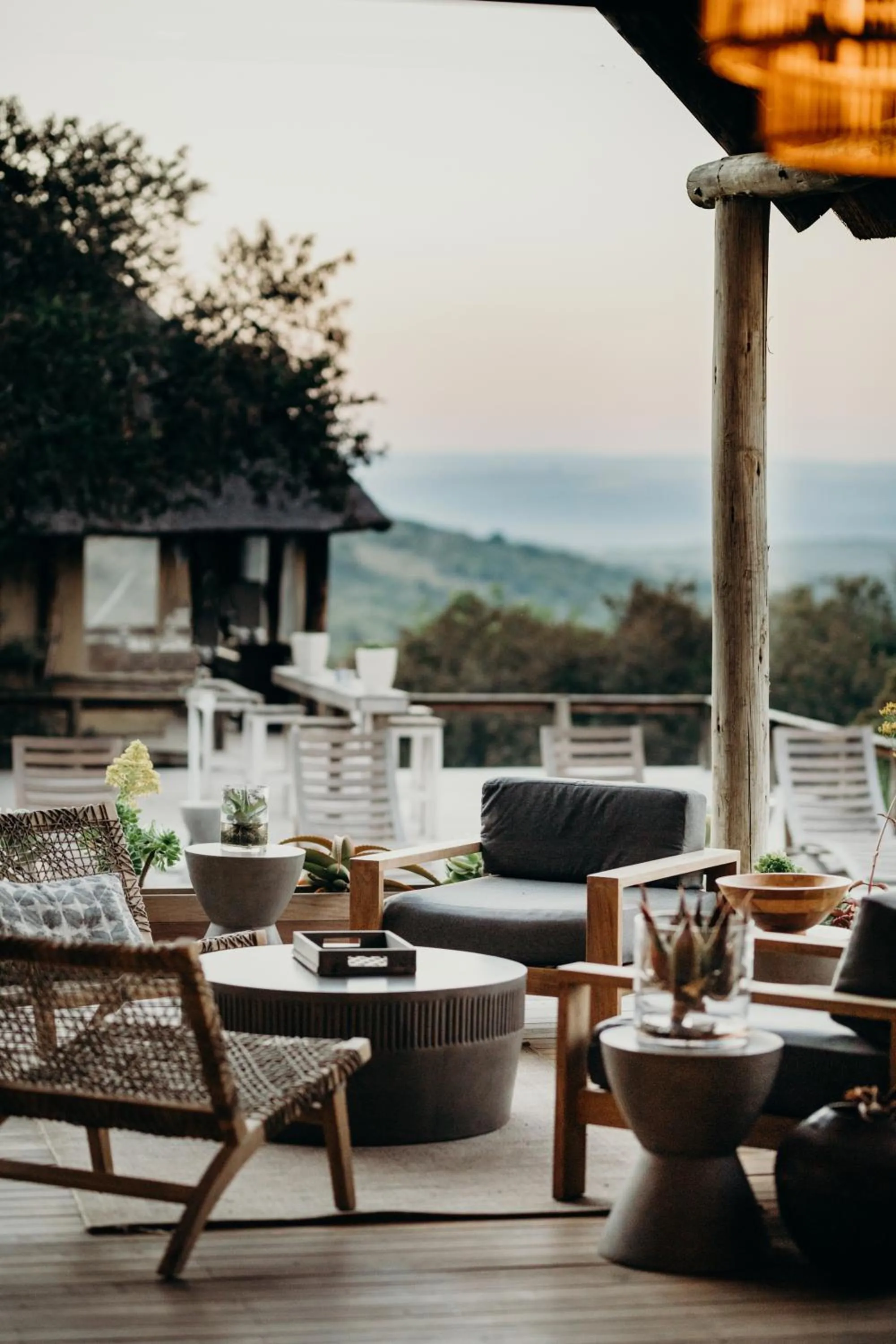 Patio in Bukela Game Lodge - Amakhala Game Reserve