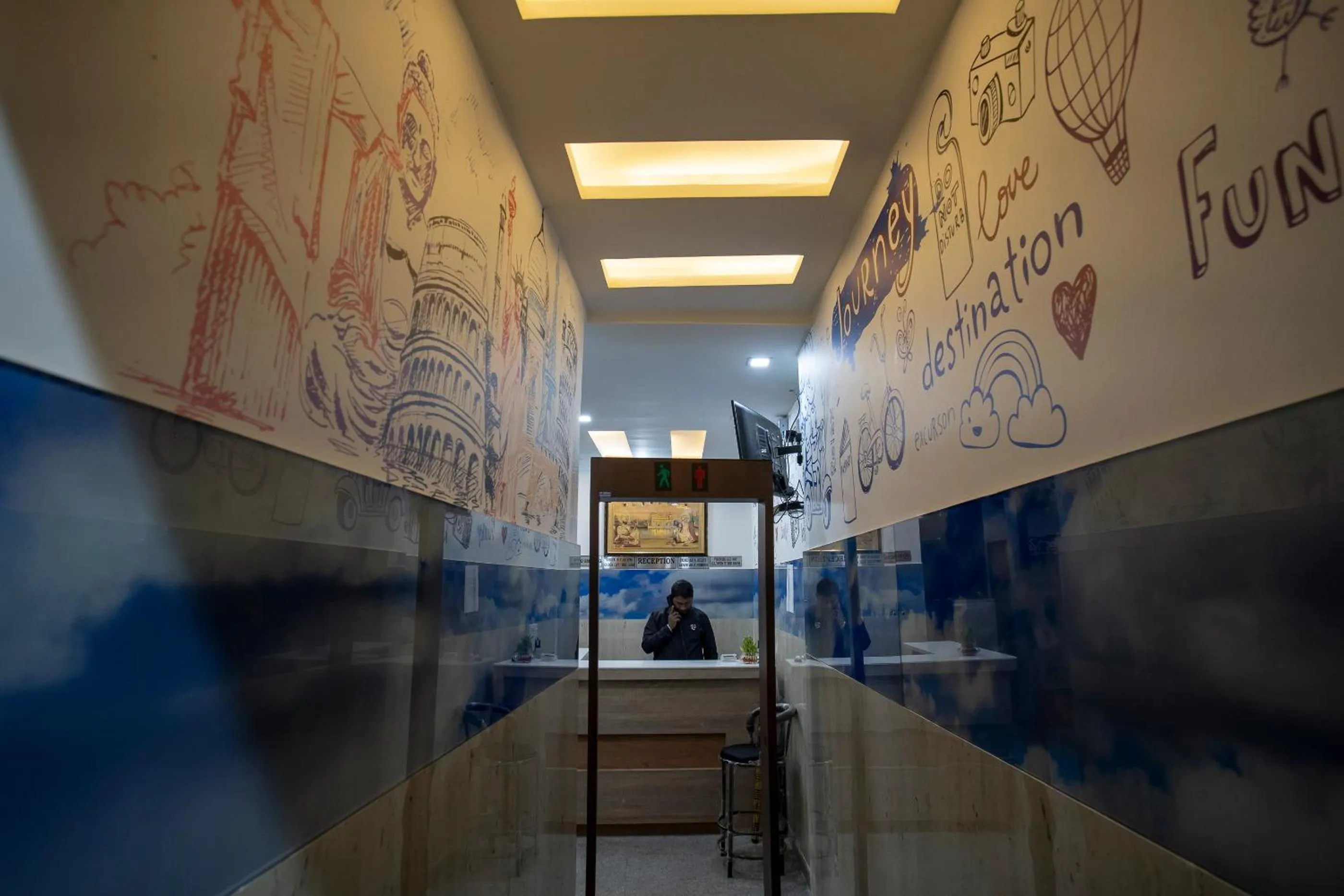 Facade/entrance in Hotel Yes Boss International- Awarded Best Hotel 2025 in Budget Category