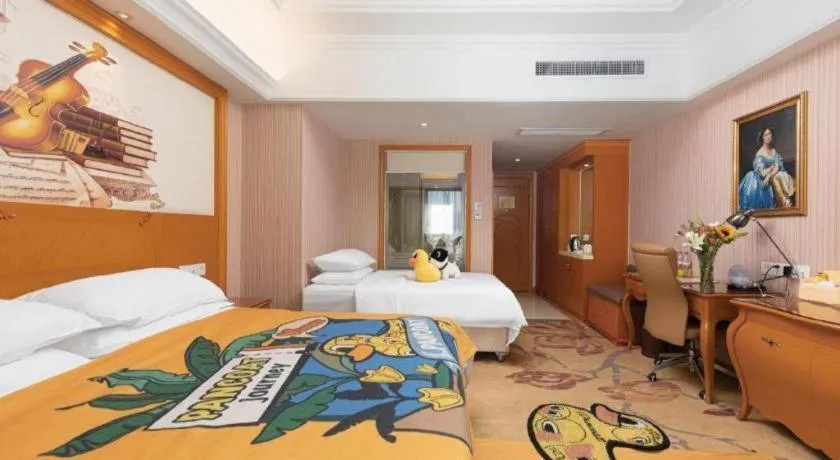 Bed in Vienna International Hotel Wuhan Huanghelou Pengliuyang Metro Station