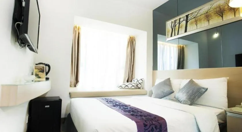 Bed in M1 Yau Ma Tei Hotel