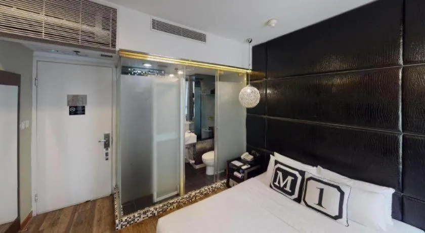 Bed in M1 Yau Ma Tei Hotel