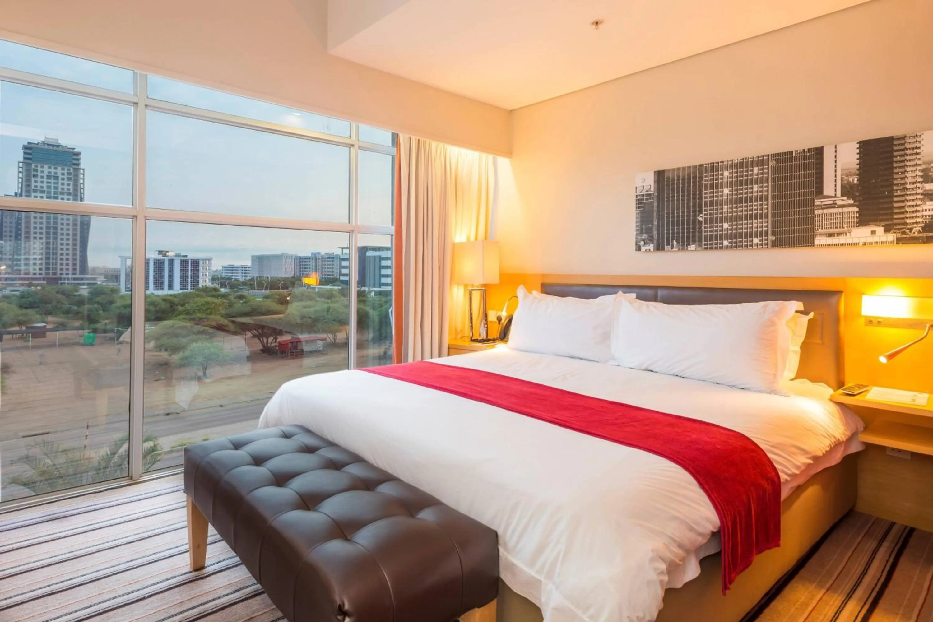 Bedroom, Bed in Protea Hotel by Marriott Gaborone Masa Square