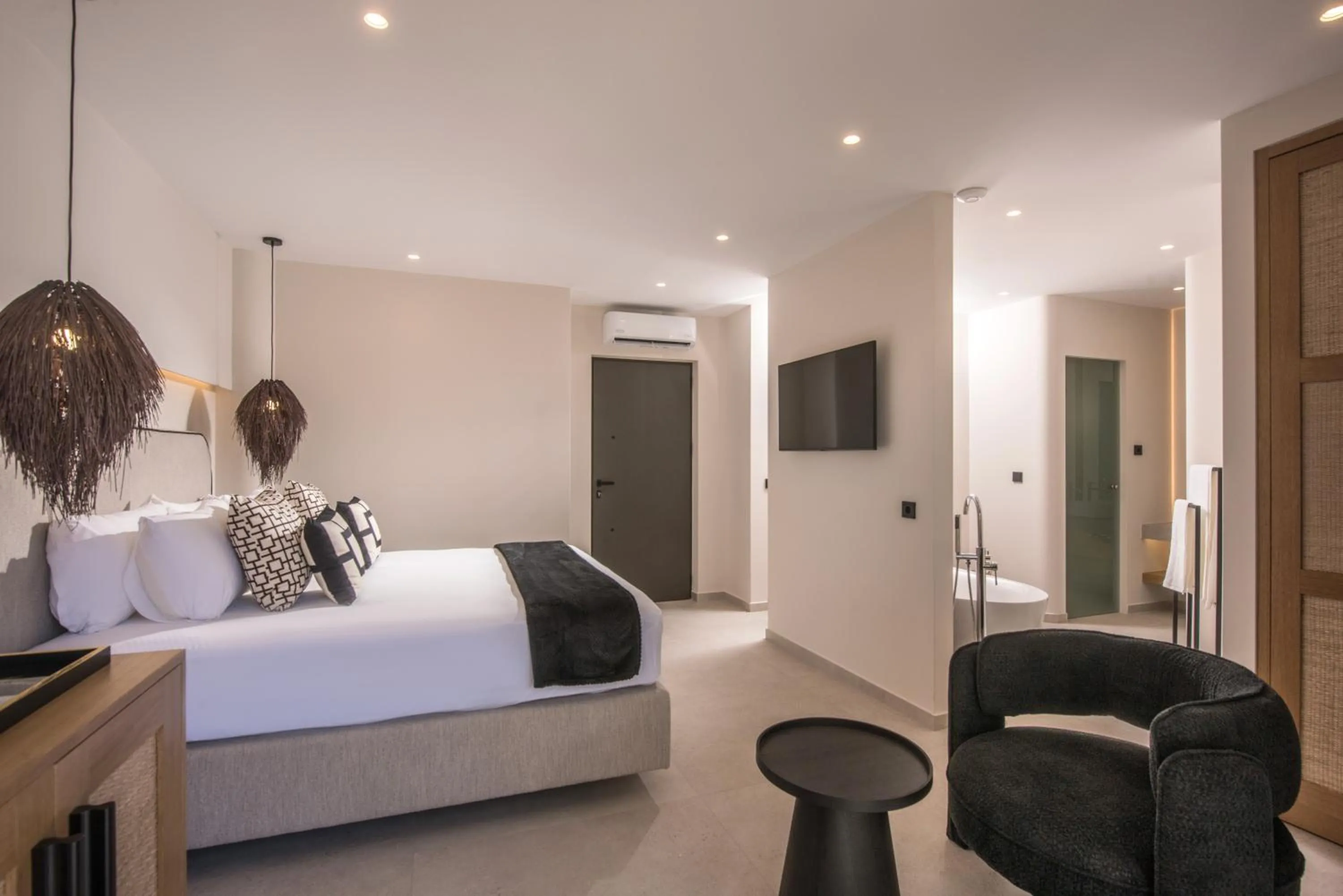 Bed in Ammos Boutique Apartments & Suites