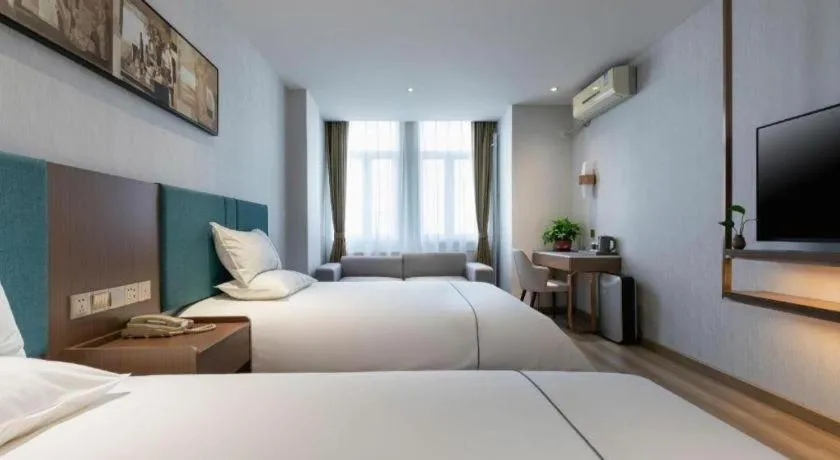 Bed in Jinjiang Inn Tianjin Konggang Branch