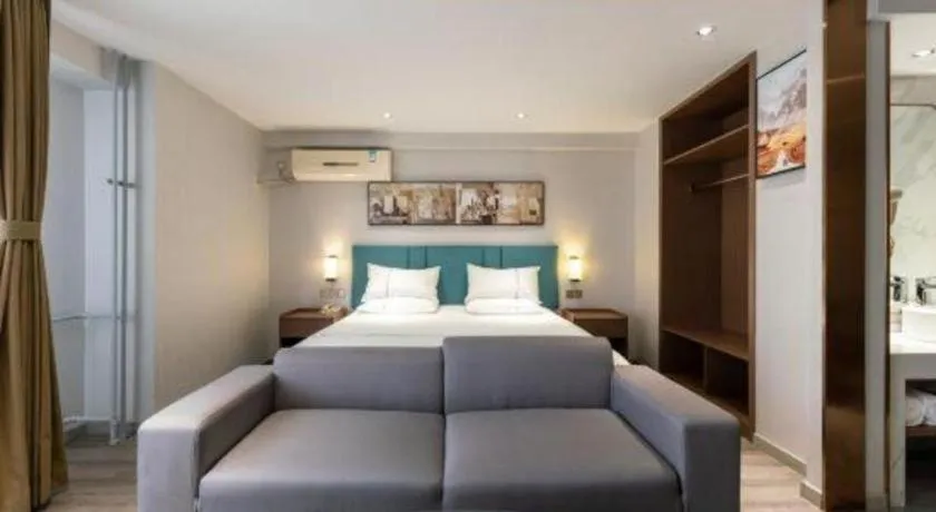 Bed in Jinjiang Inn Tianjin Konggang Branch