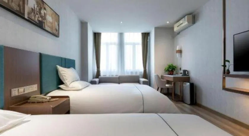 Bed in Jinjiang Inn Tianjin Konggang Branch