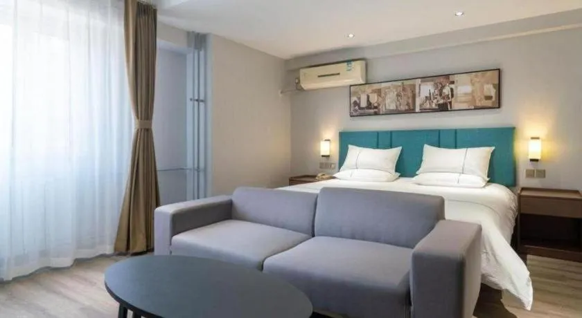 Bed in Jinjiang Inn Tianjin Konggang Branch