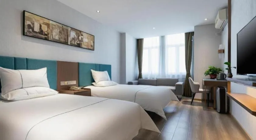 Bed in Jinjiang Inn Tianjin Konggang Branch