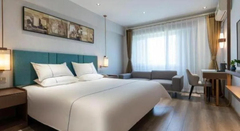 Bed in Jinjiang Inn Tianjin Konggang Branch