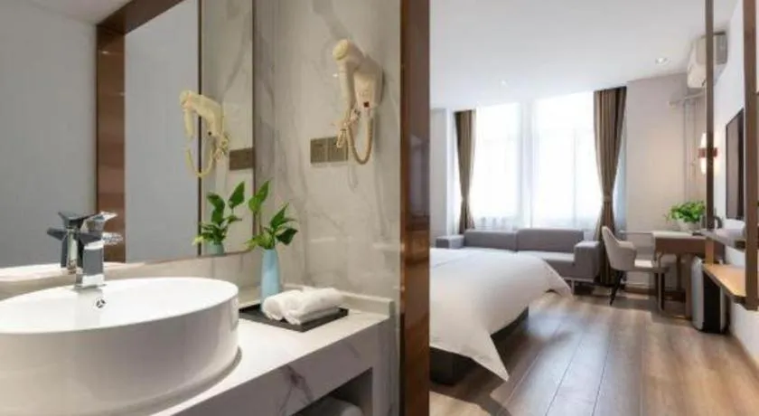 Bed in Jinjiang Inn Tianjin Konggang Branch