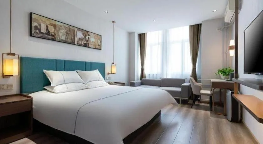 Bed in Jinjiang Inn Tianjin Konggang Branch