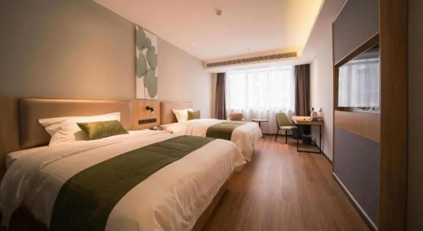 Bed in GreenTree Inn Express Hefei Yaohai Wanda Minghuang Road