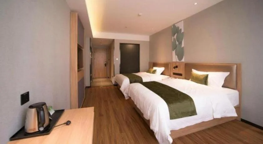 Bed in GreenTree Inn Express Hefei Yaohai Wanda Minghuang Road