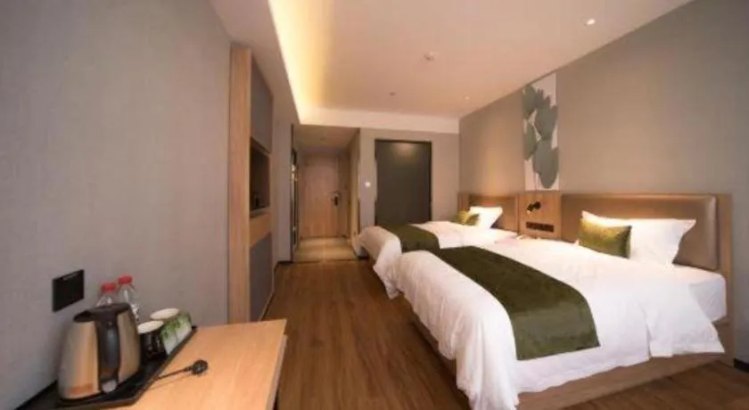 Bed in GreenTree Inn Express Hefei Yaohai Wanda Minghuang Road