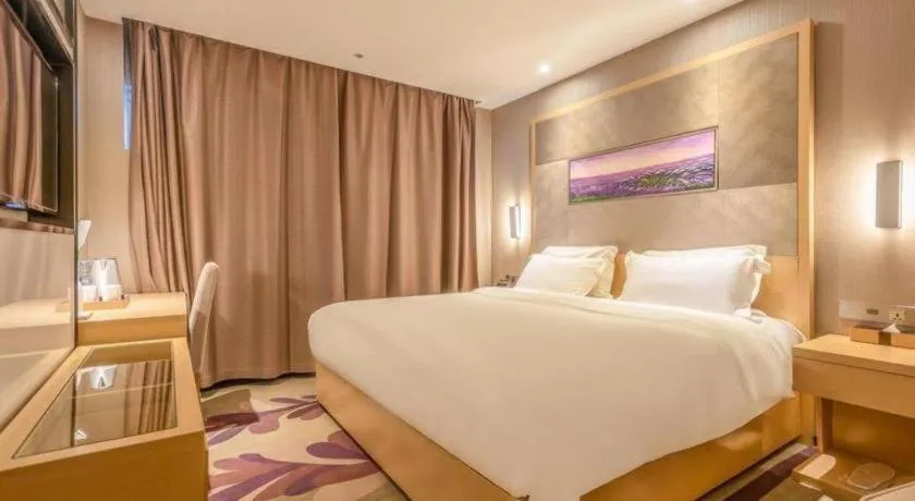 Bed in Lavande Hotel Qingdao North Station Siliu South Road