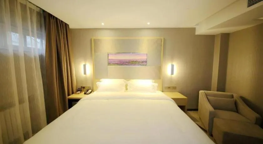 Bed in Lavande Hotel Qingdao North Station Siliu South Road