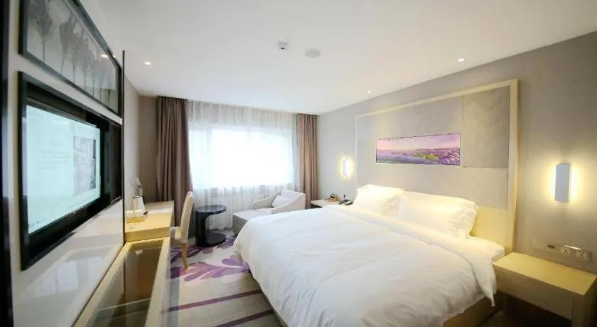 Bed in Lavande Hotel Qingdao North Station Siliu South Road