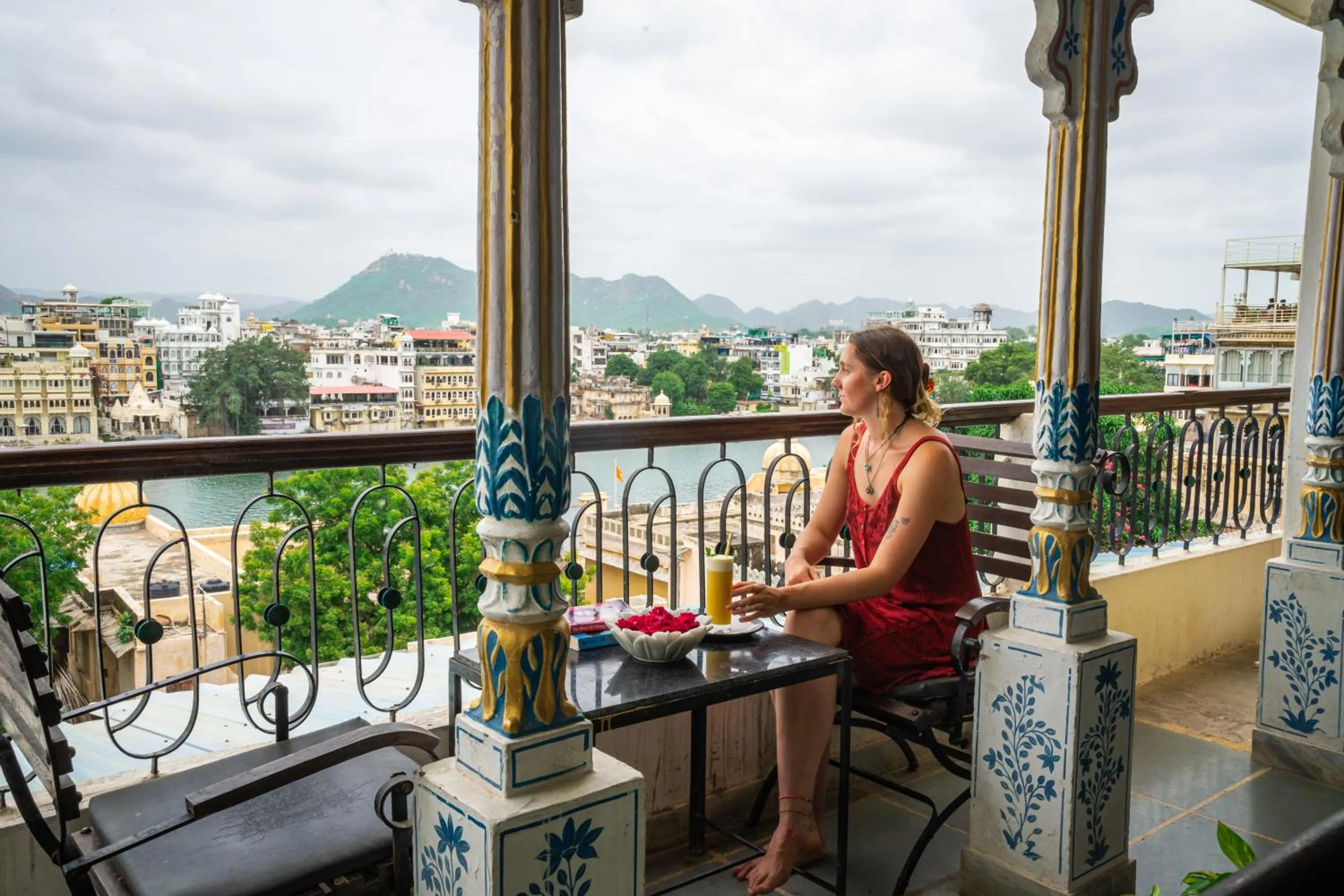 Seating area in Dreamyard Udaipur