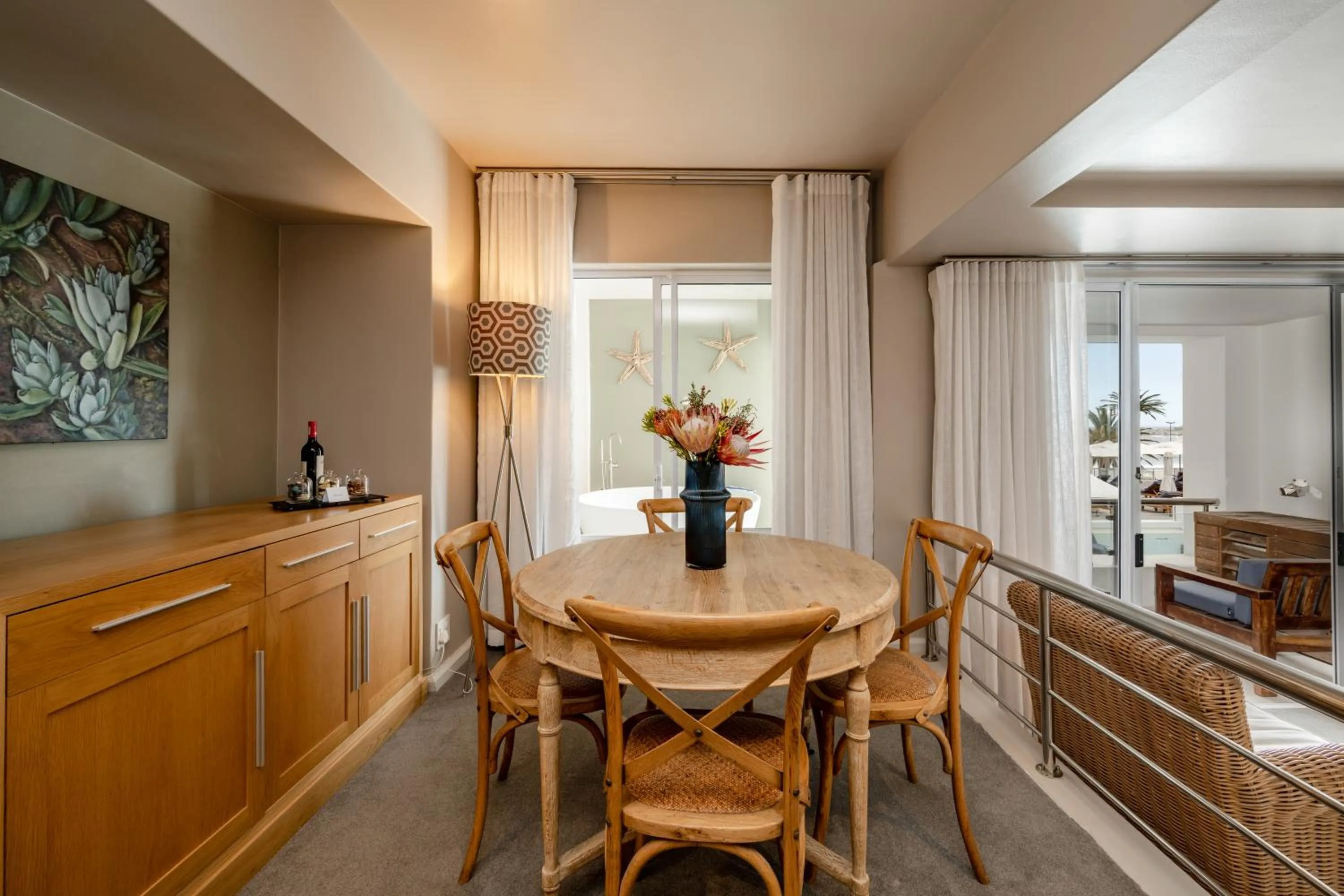 Dining area in The Bay Hotel