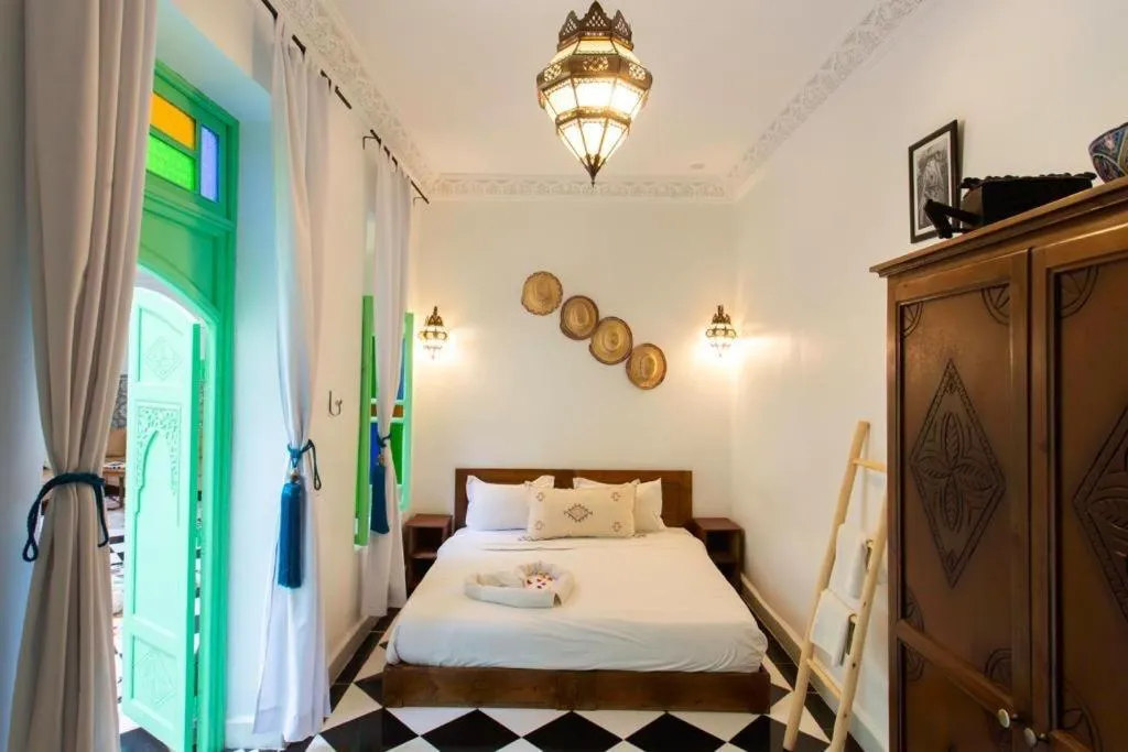 Bed in Riad Rose Meryam
