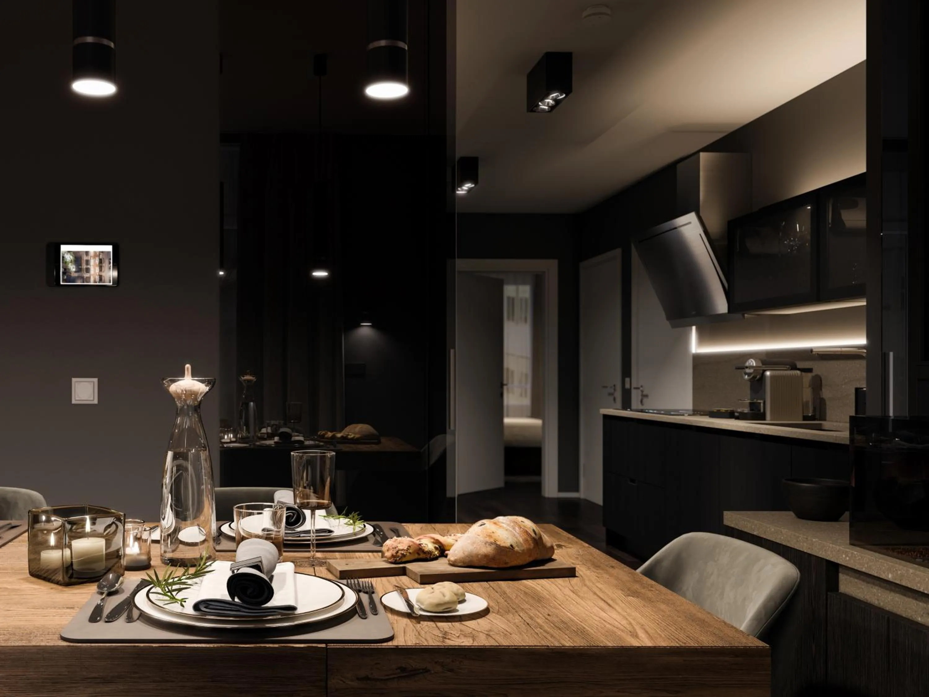 Kitchen or kitchenette in Le Bijou Lintheschergasse / Zurich HB