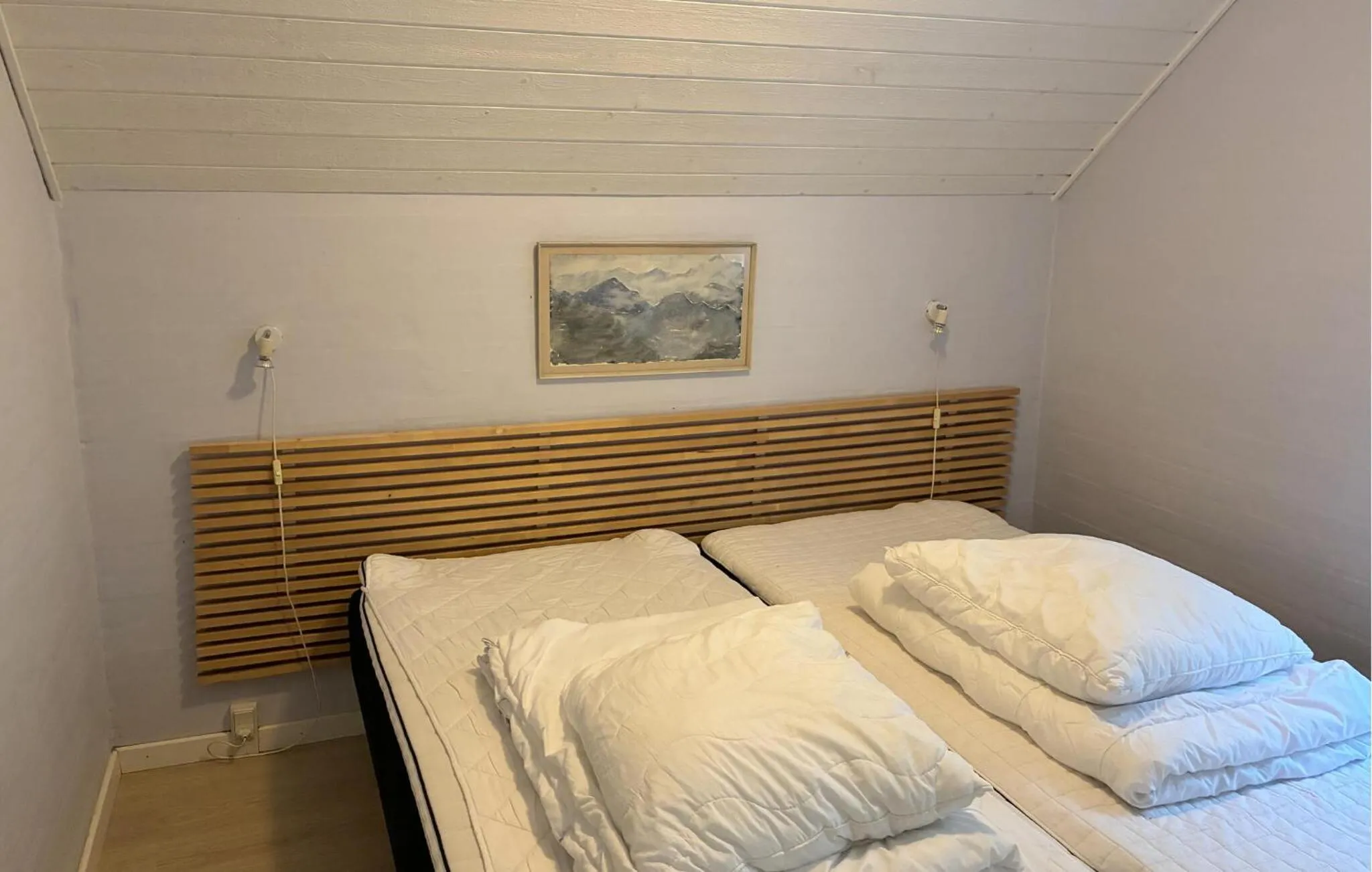 Bed in Lovely Home In Væggerløse With Sauna