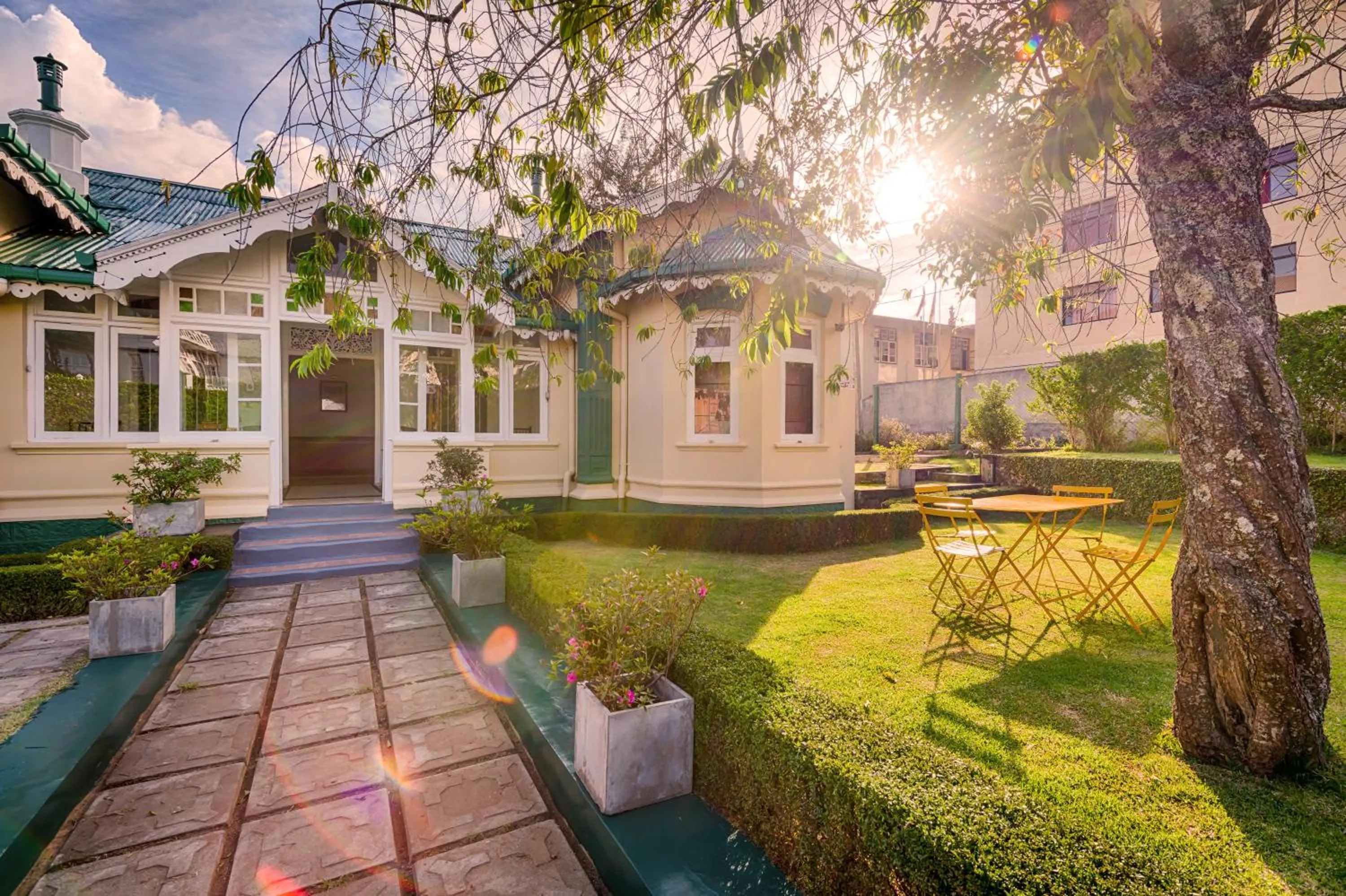 Facade/entrance in Xavier's Cottage