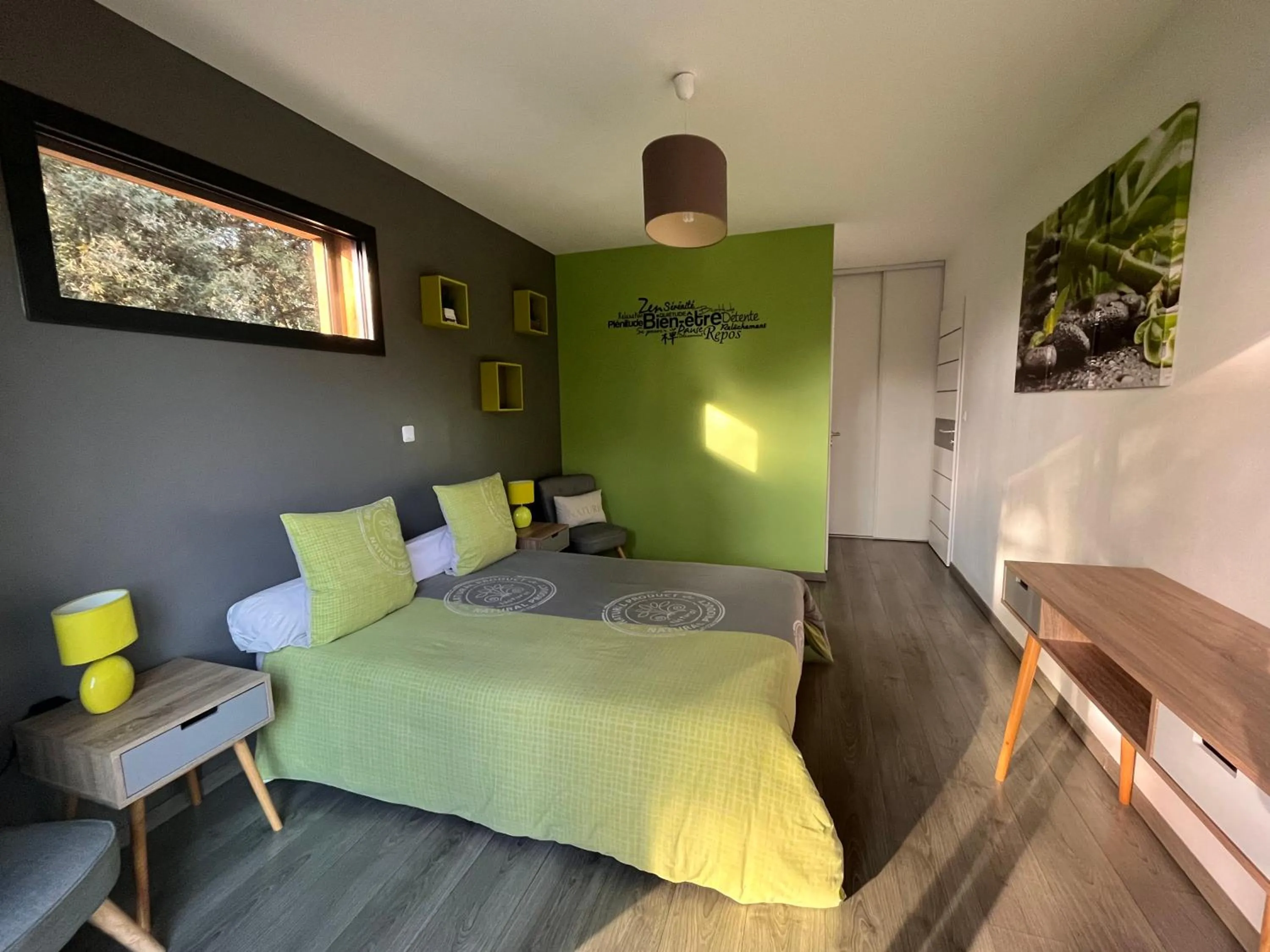 Bed in Du rêve Ô naturel - Maison de vacances entre Gorges de l'Ardèche et Gard