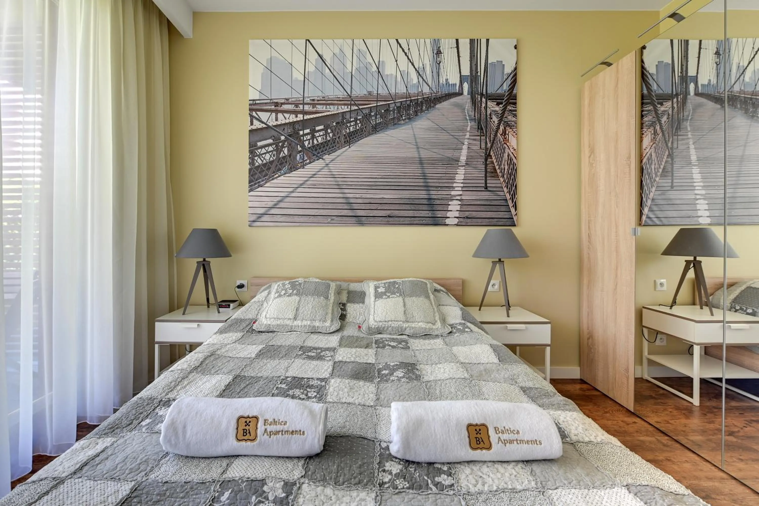 Bedroom, Bed in Apartament La Vita Nadmorski
