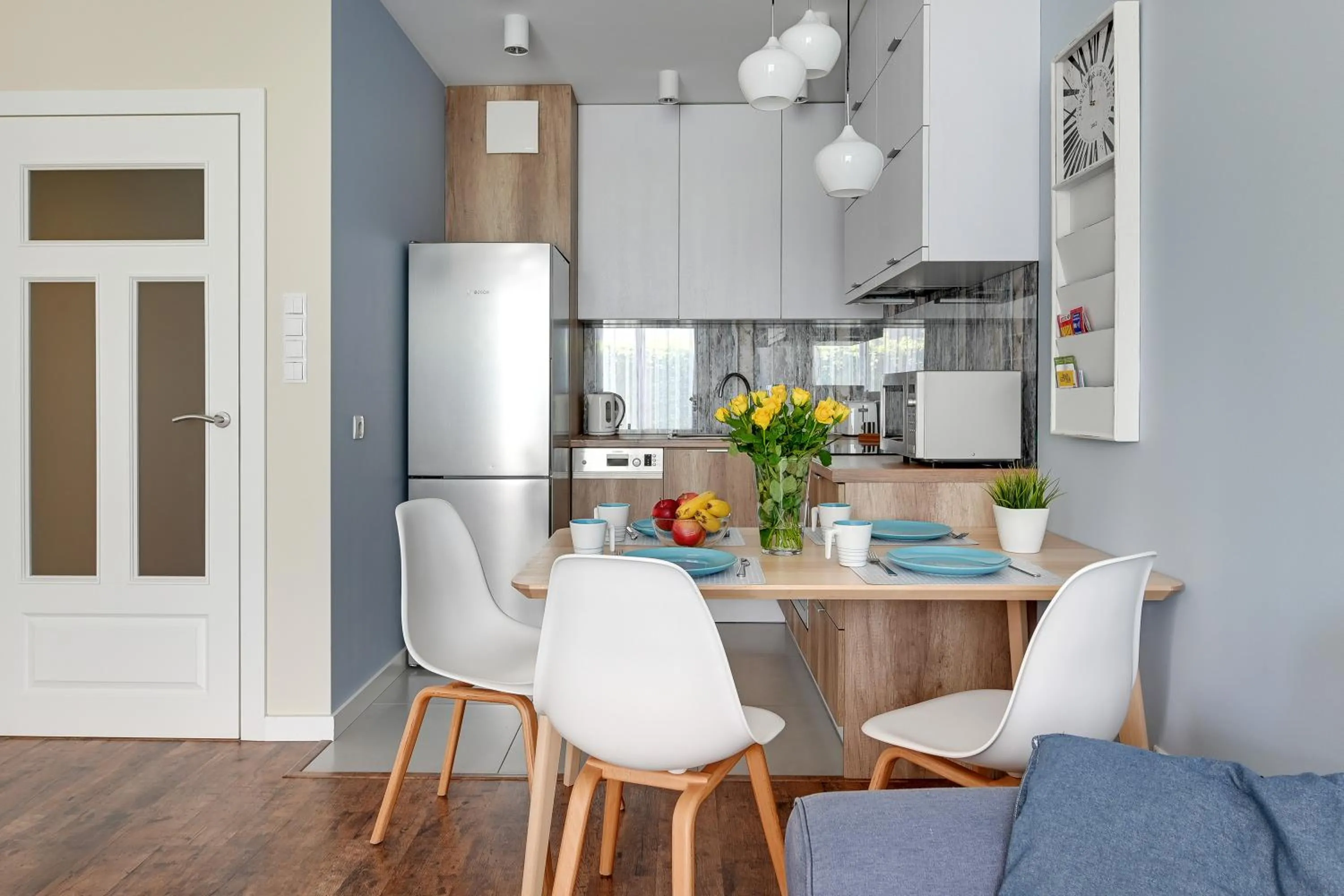 Kitchen or kitchenette in Apartament La Vita Nadmorski