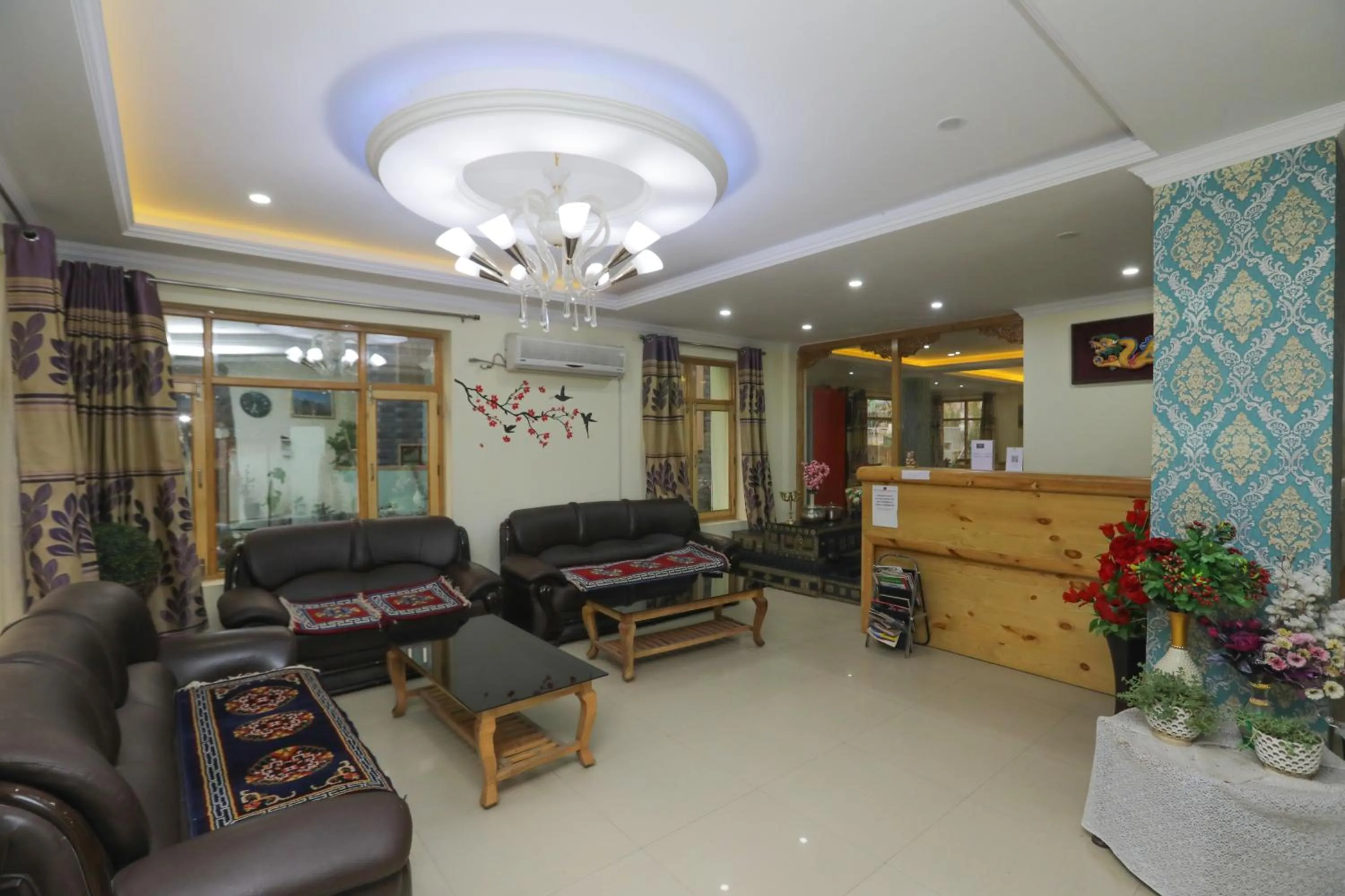Seating area in Royal Holiday Ladakh