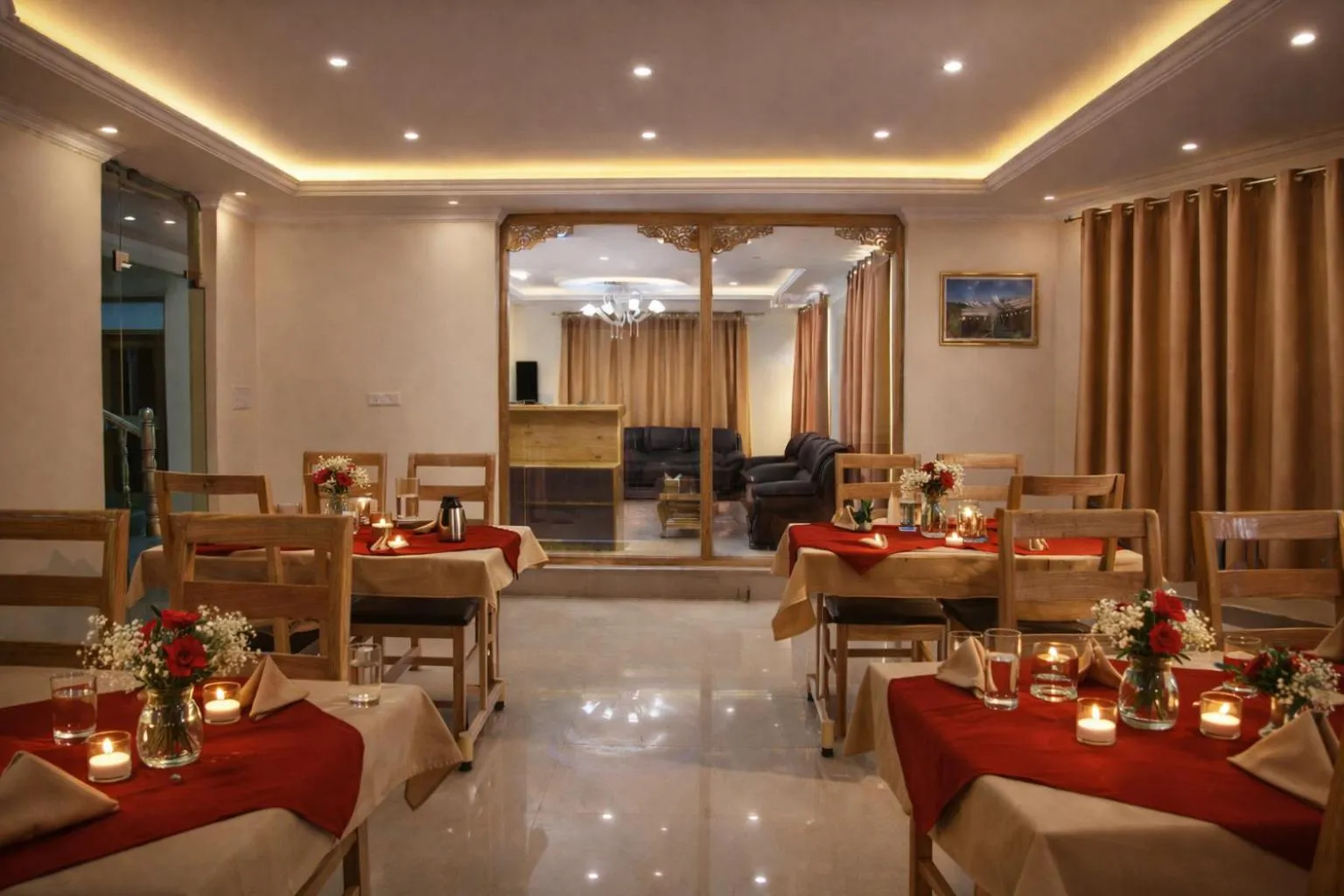 Dining area in Royal Holiday Ladakh