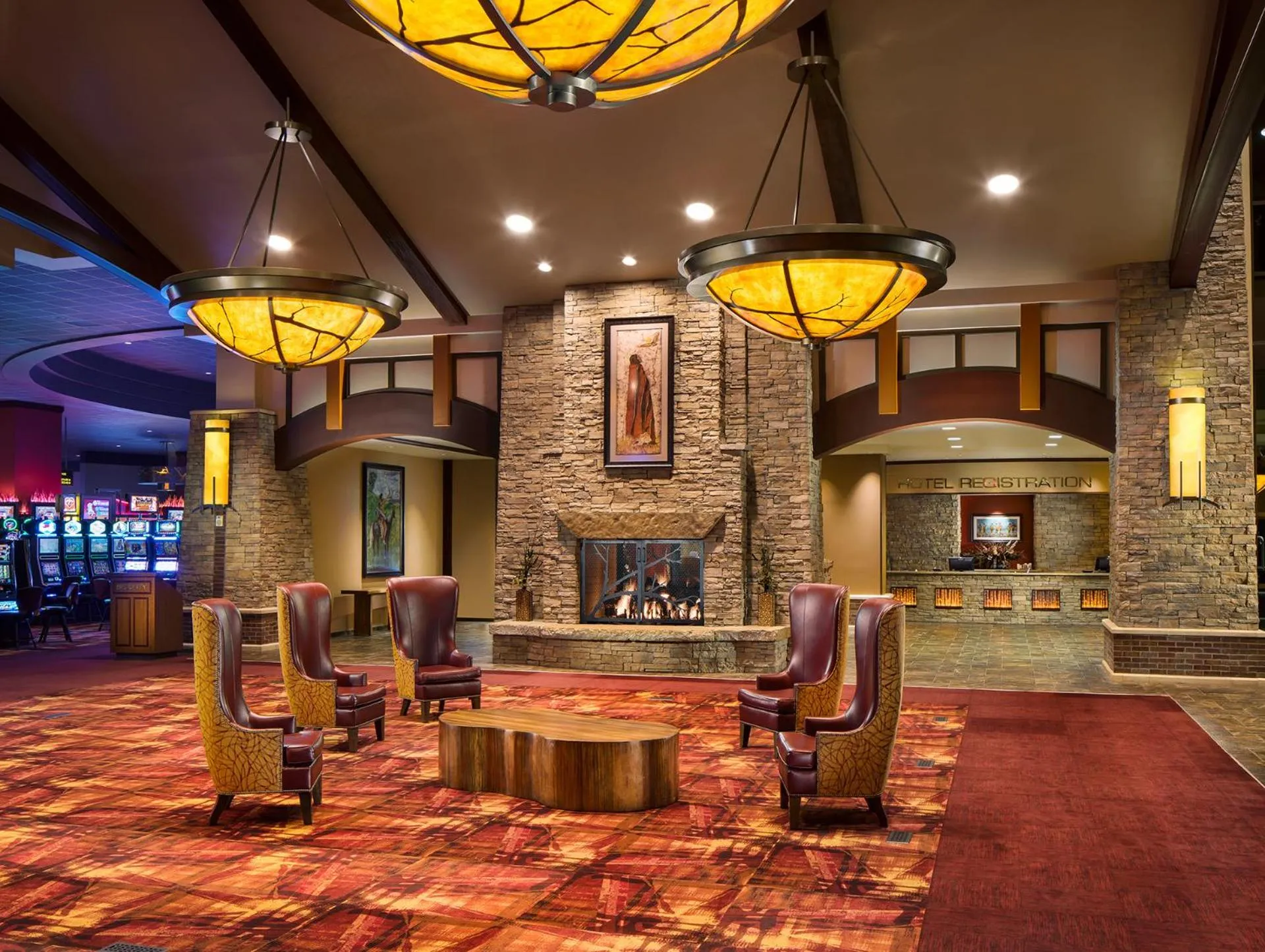 Lobby or reception in Choctaw Casino Hotel – Pocola