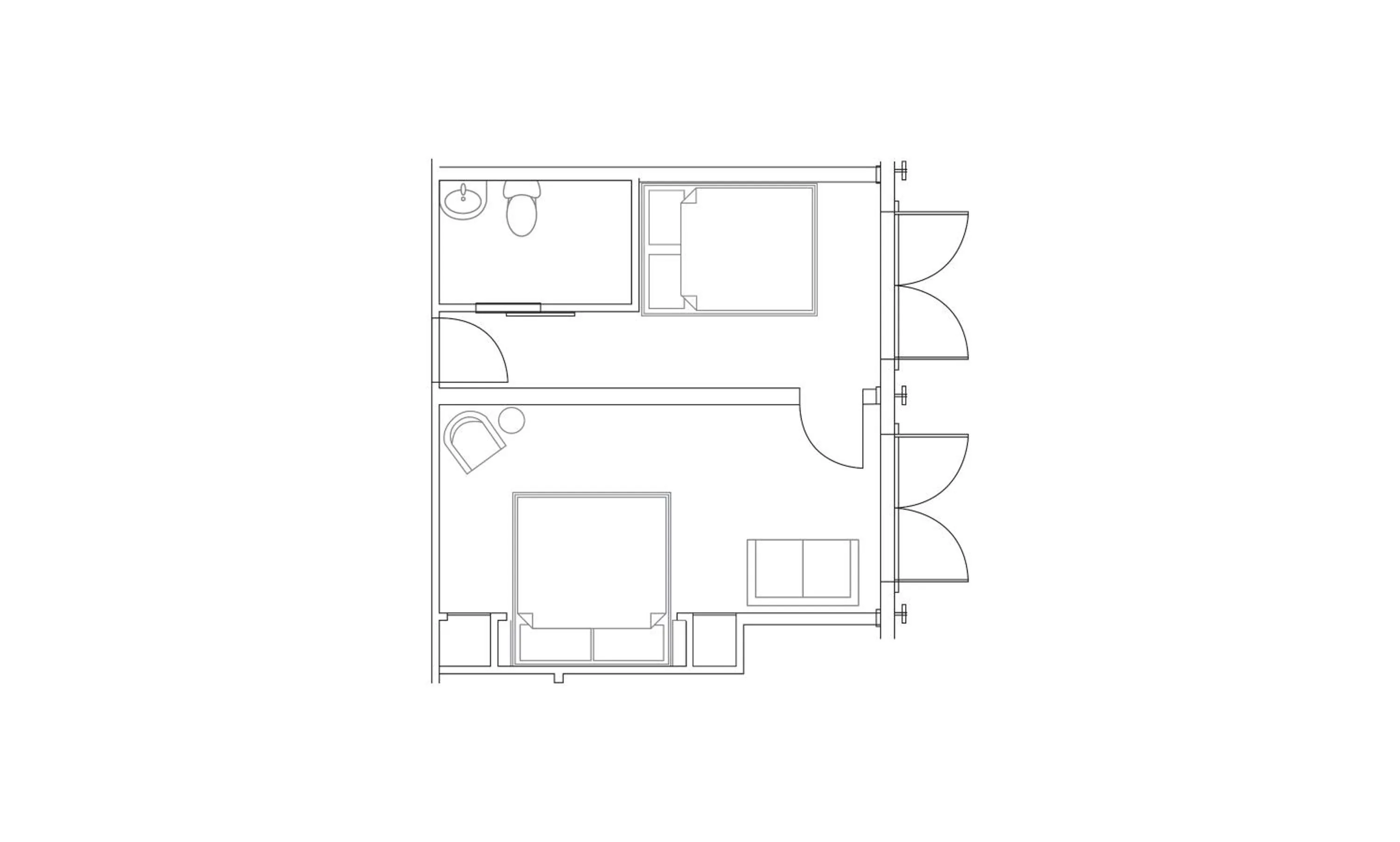 Floor plan in Field Guide Lodge