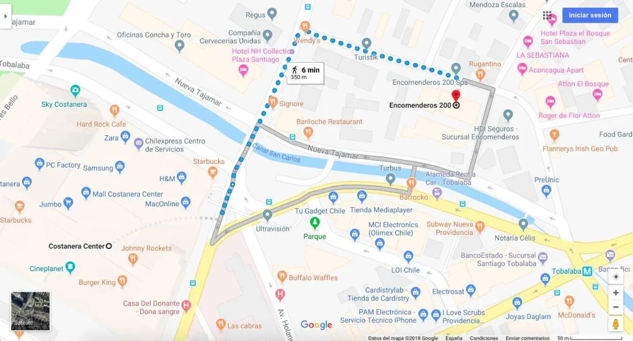 Location in Apartamentos Costanera Centre