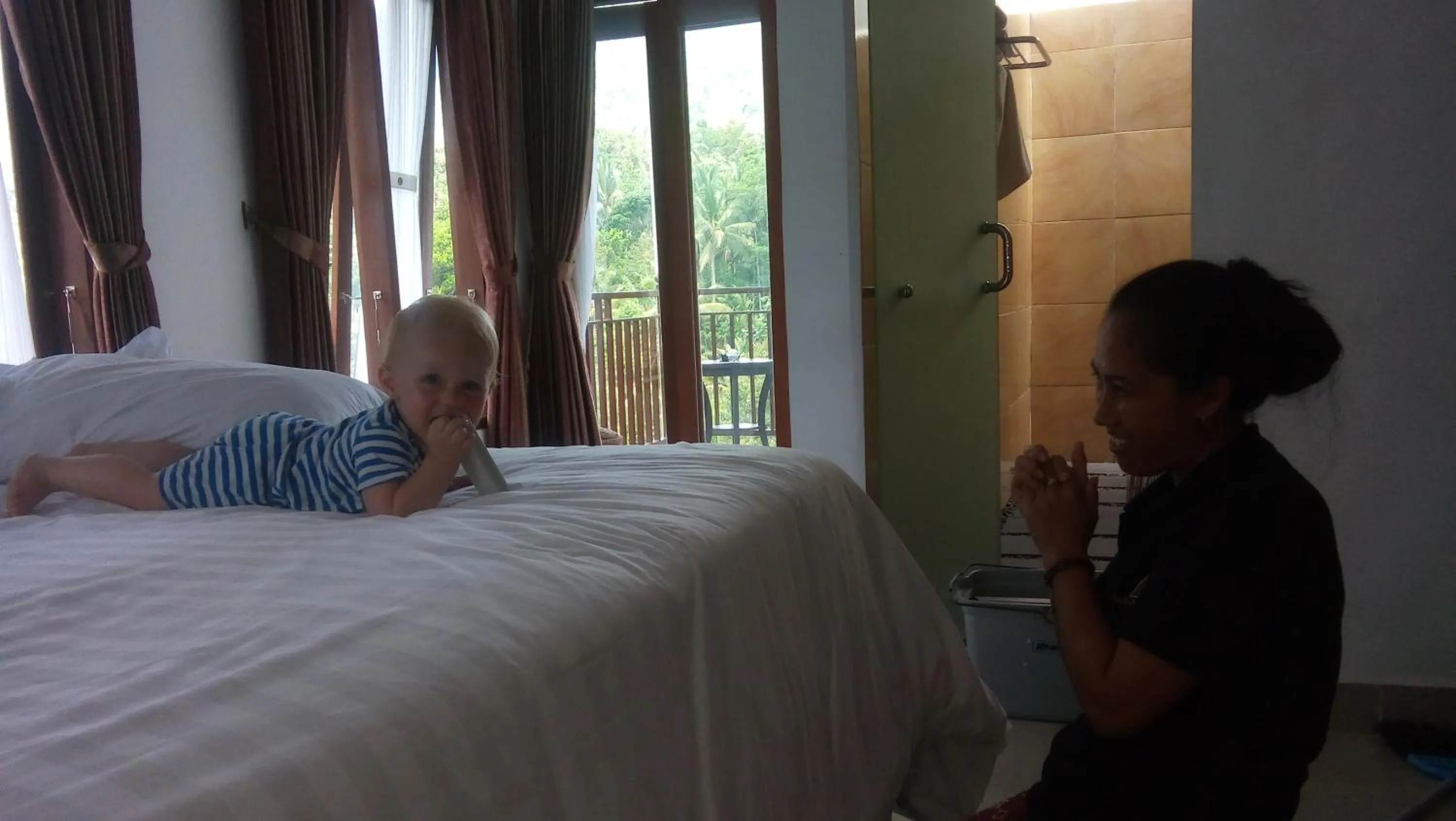 Patio, Bed in Astana Swaha Villa