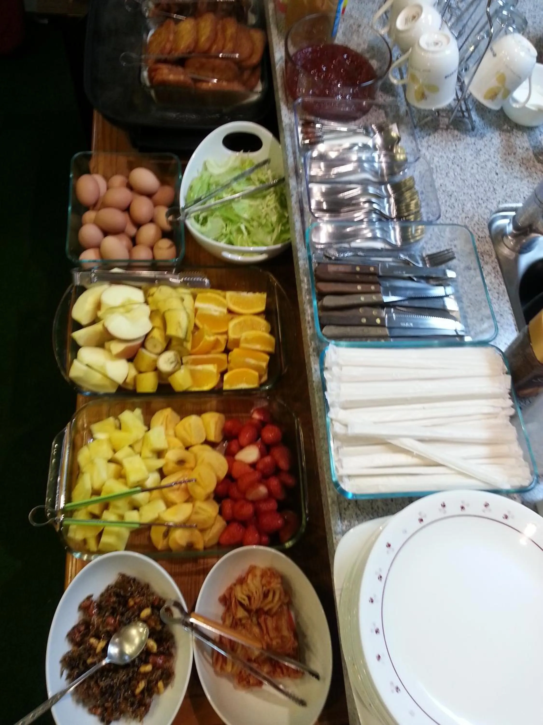 American breakfast in Gunsan Western Hotel