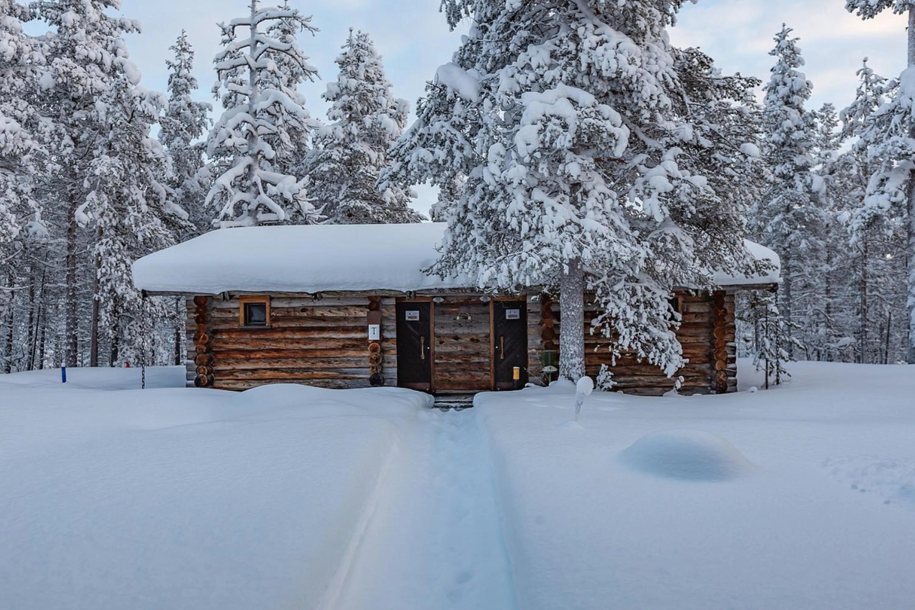 Natural landscape in Kuukkeli Log Houses Porakka Inn
