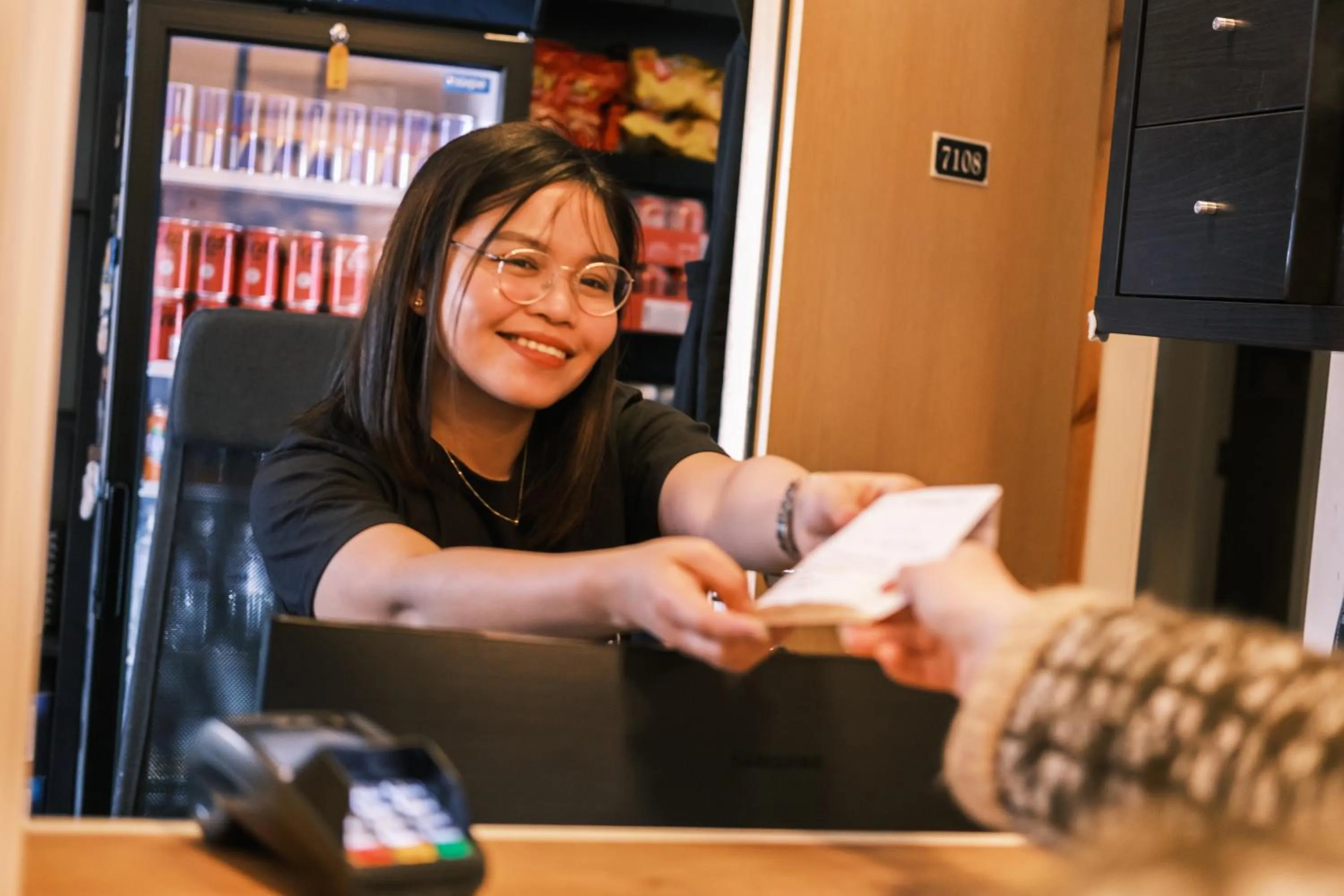 Lobby or reception in Gjestehuset 102