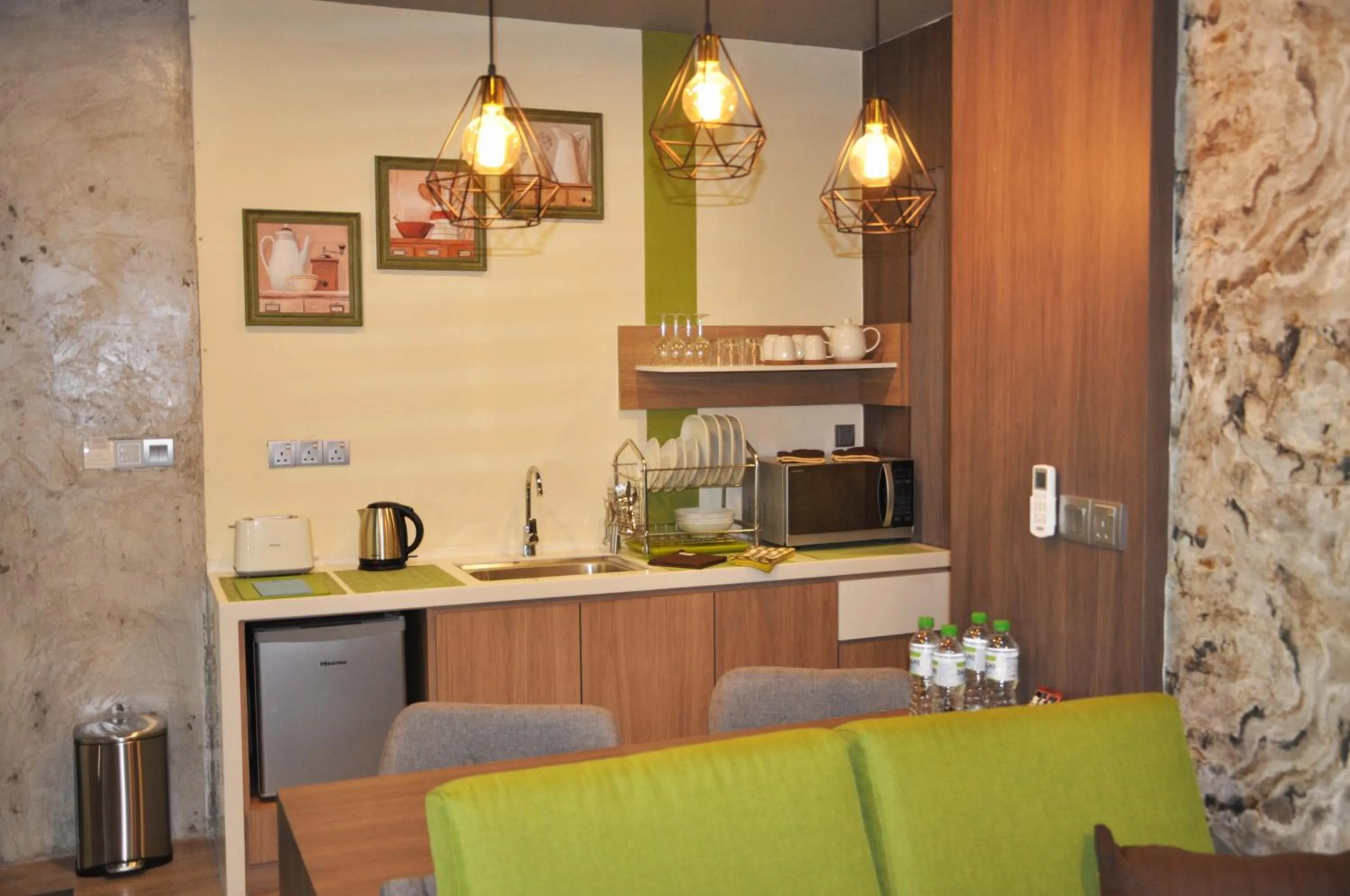 Kitchen or kitchenette in Valya Hotel, Ipoh